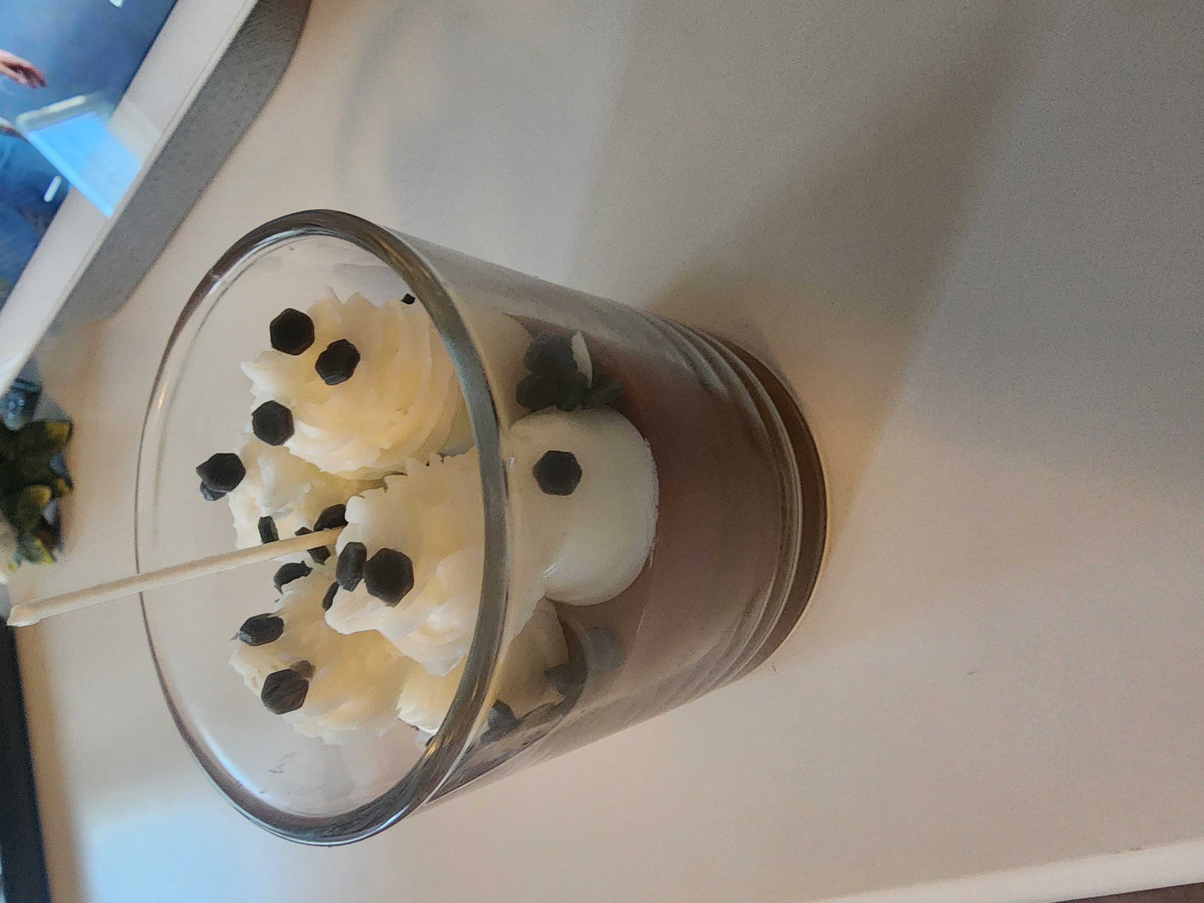 Mocha chip. Luxury candle