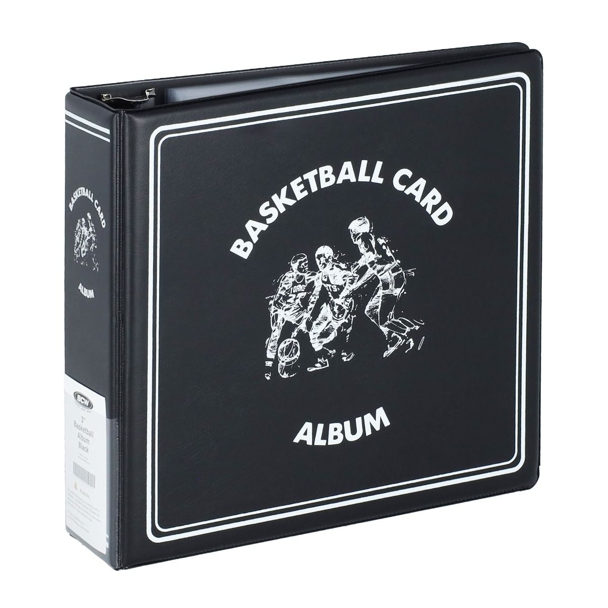3in. D Ring Album Basketball Black