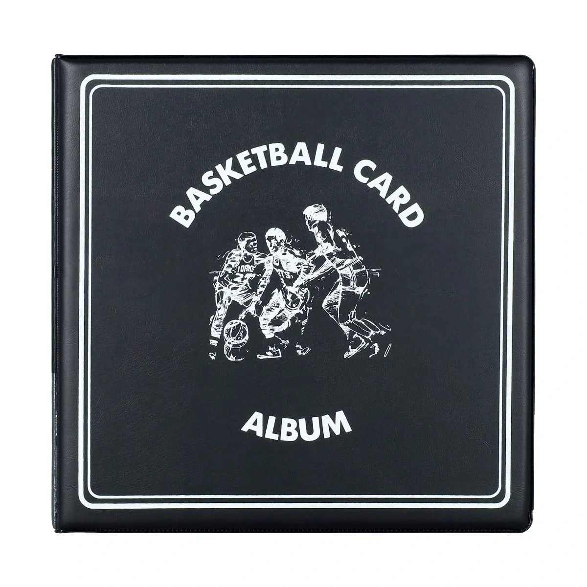 3in. D Ring Album Basketball Black
