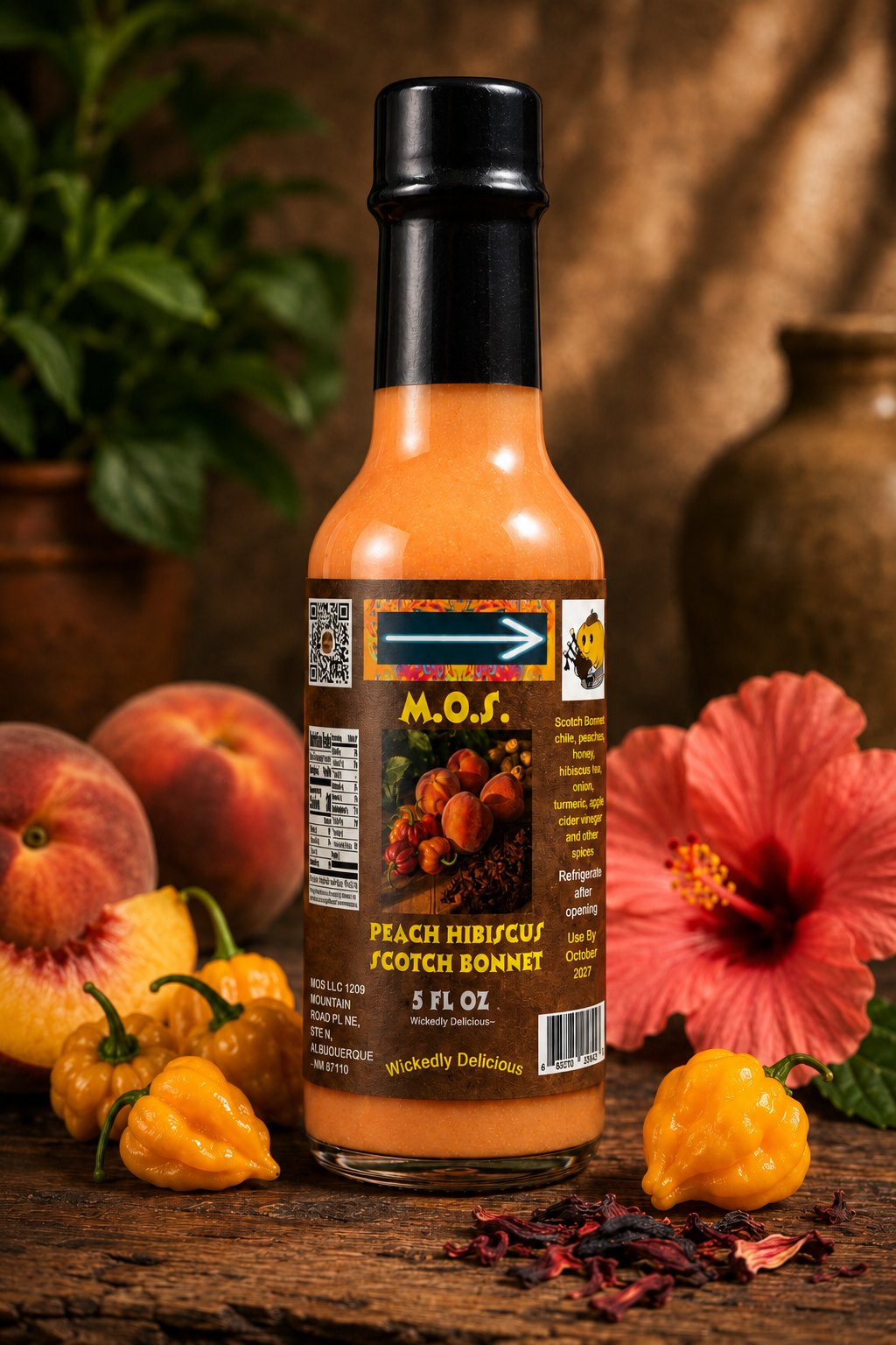 Peach Hibiscus Scotch Bonnet
