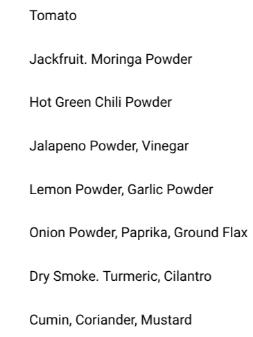 Green Chili Jalapeno Jack-fruit Moringa Mix