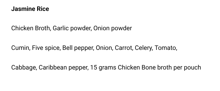 Red Caribbean Spiced Chicken Bone Jasmine Rice