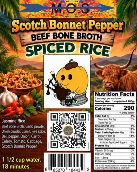 Scotch Bonnet Jasmine Beef Bone