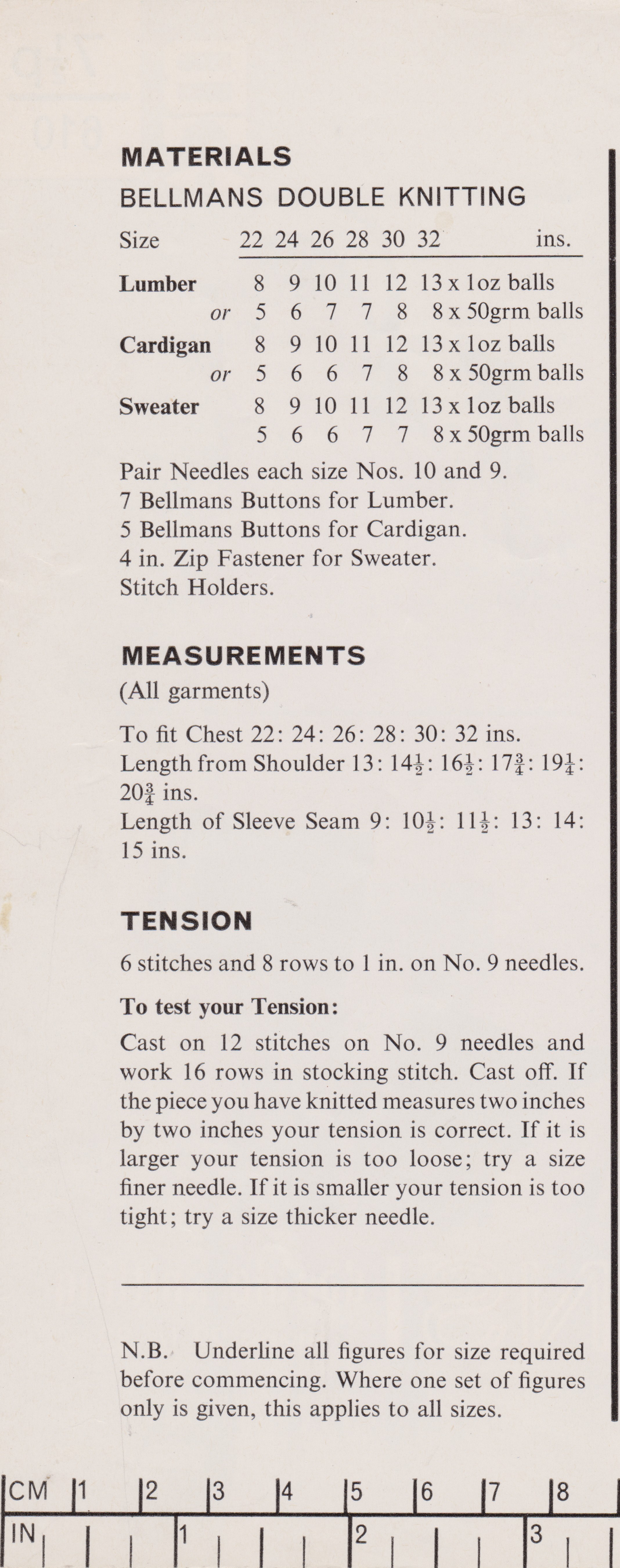 BELLMANS610 - GIRL'S DK SWEATER AND CARDIGAN - PDF KNITTING PATTERN