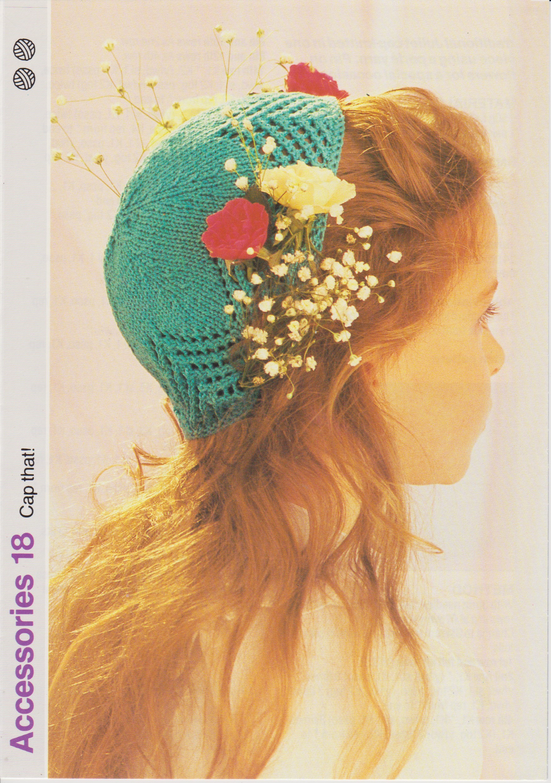 GIRLSCAP - GIRL'S JULIET CAP IN DK - PDF KNITTING PATTERN