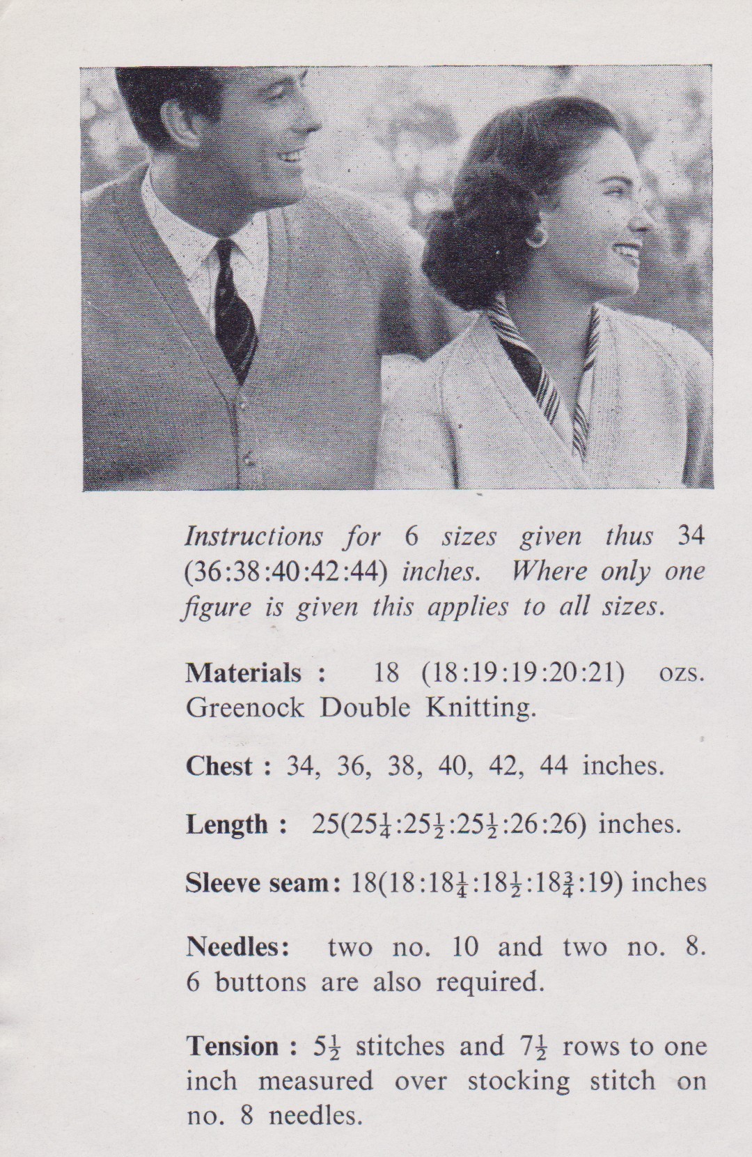 GREENOCK386 - UNISEX CARDIGANS IN DOUBLE KNITTING - PDF KNITTING PATTERN