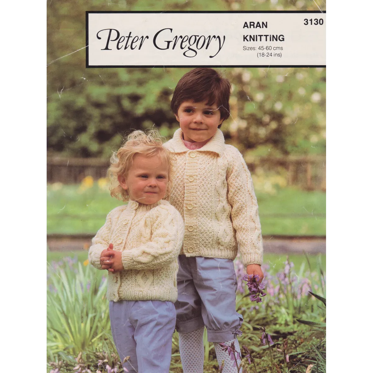 GREGORY3130 - CHILD'S ARAN CABLE JACKETS - PDF KNITTING PATTERN