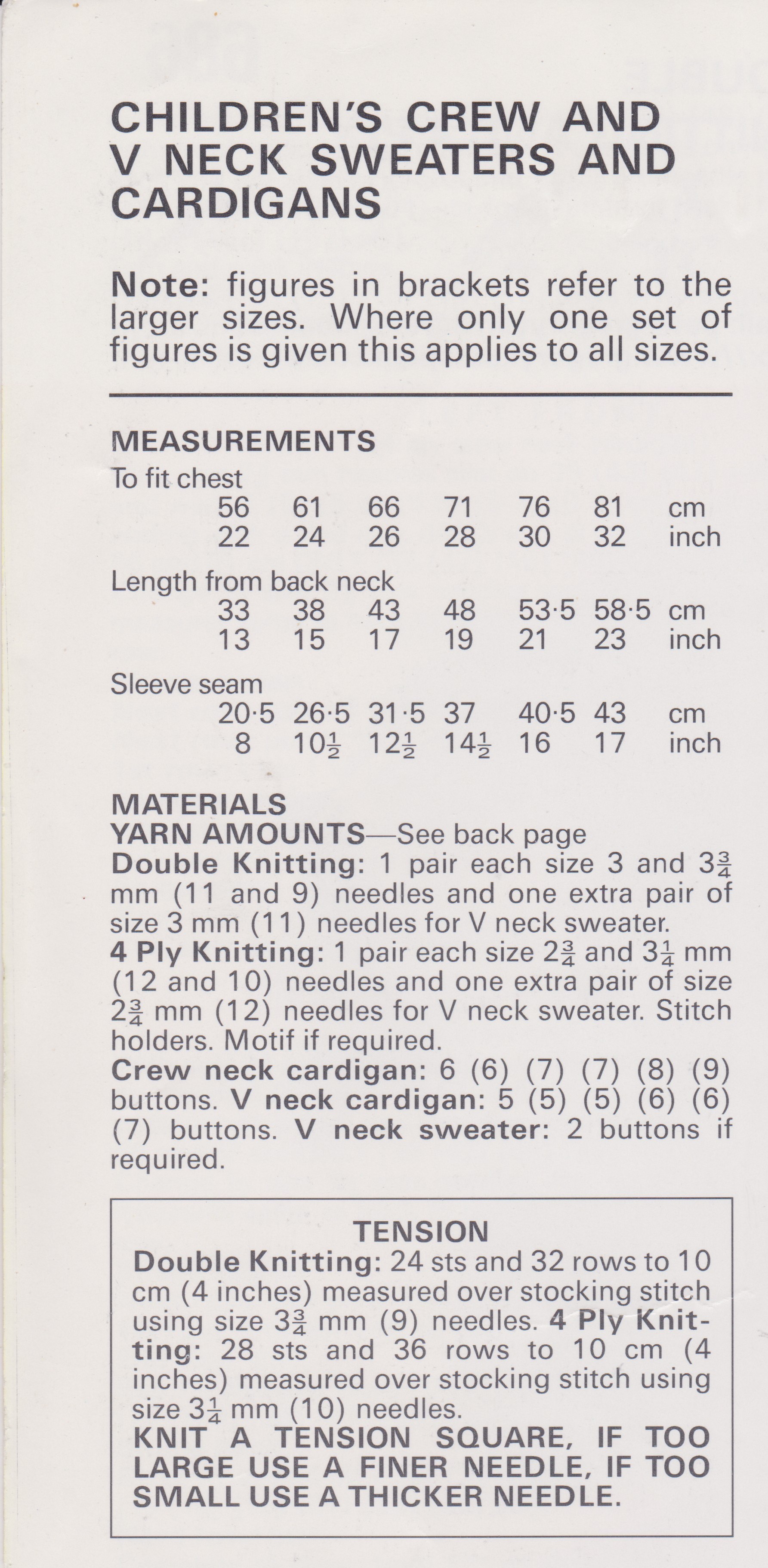 GREGORY686 - CHILD'S SWEATER AND CARDIGANS IN DK OR 4PLY- PDF KNITTING PATTERN