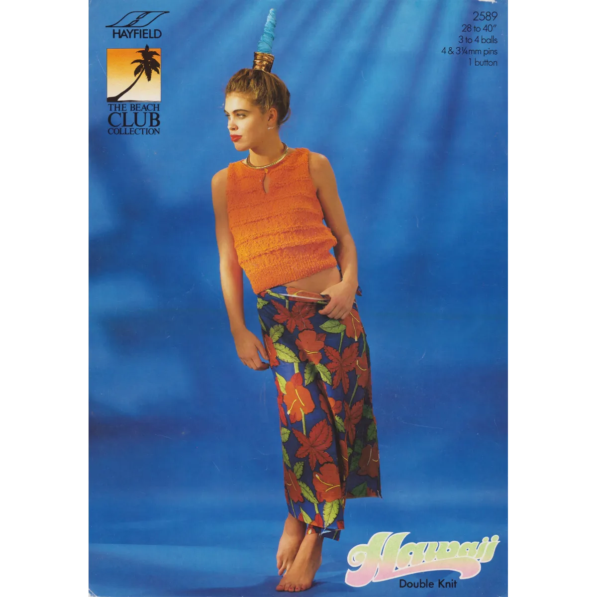 HAYFIELD2589 - WOMAN'S AND GIRL'S SLEEVELESS TOP IN DK - PDF KNITTING PATTERN