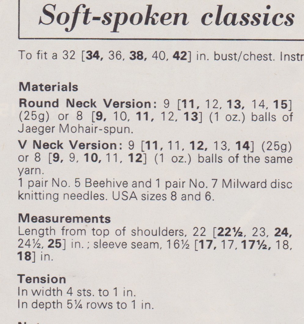 JAEGER4451 - UNISEX SWEATERS AND CARDIGAN IN MOHAIR - PDF KNITTING PATTERN