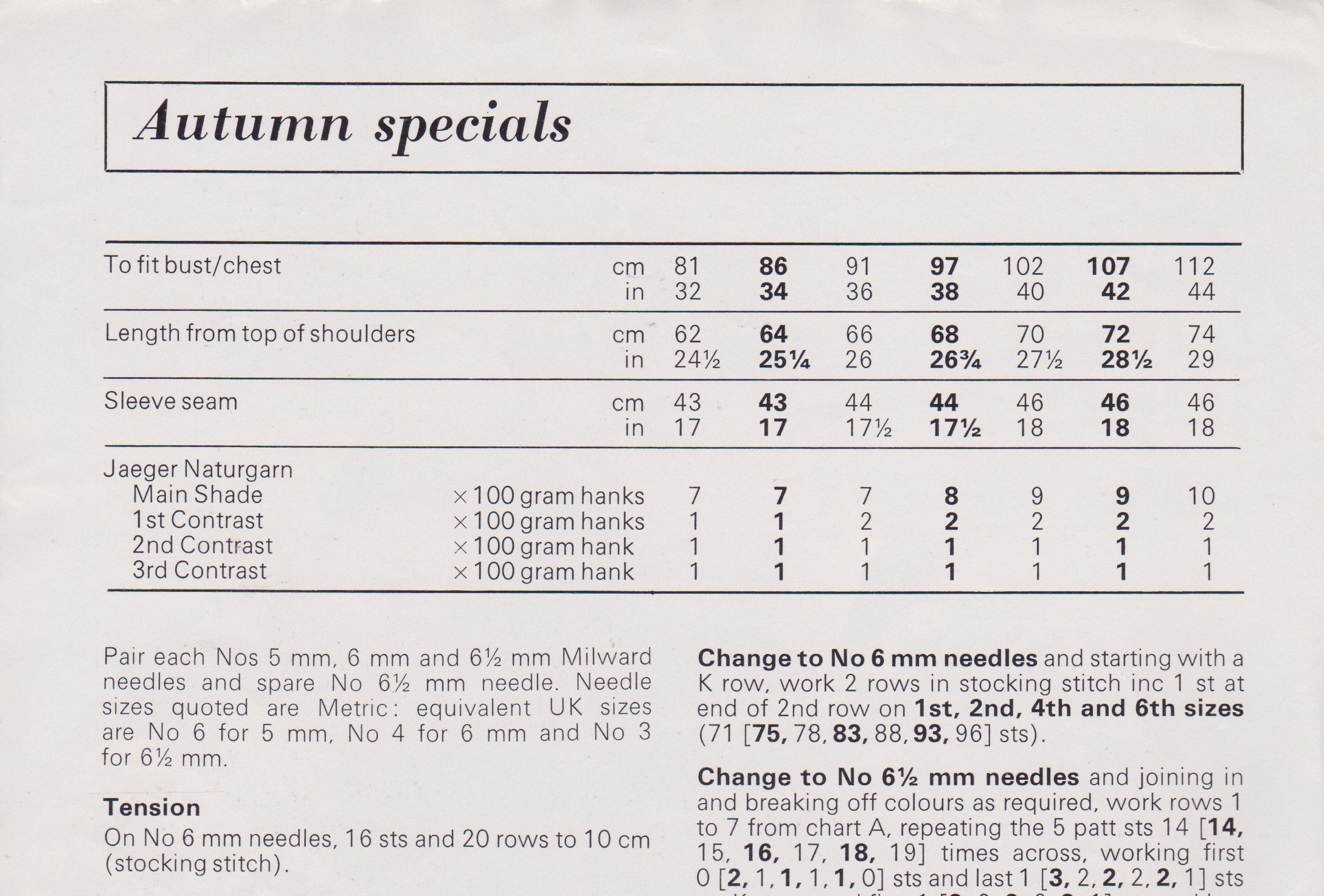 JAEGER4806 - UNISEX FAIR ISLE PATTERN SWEATERS IN NATURGARN - PDF KNITTING PATTERN