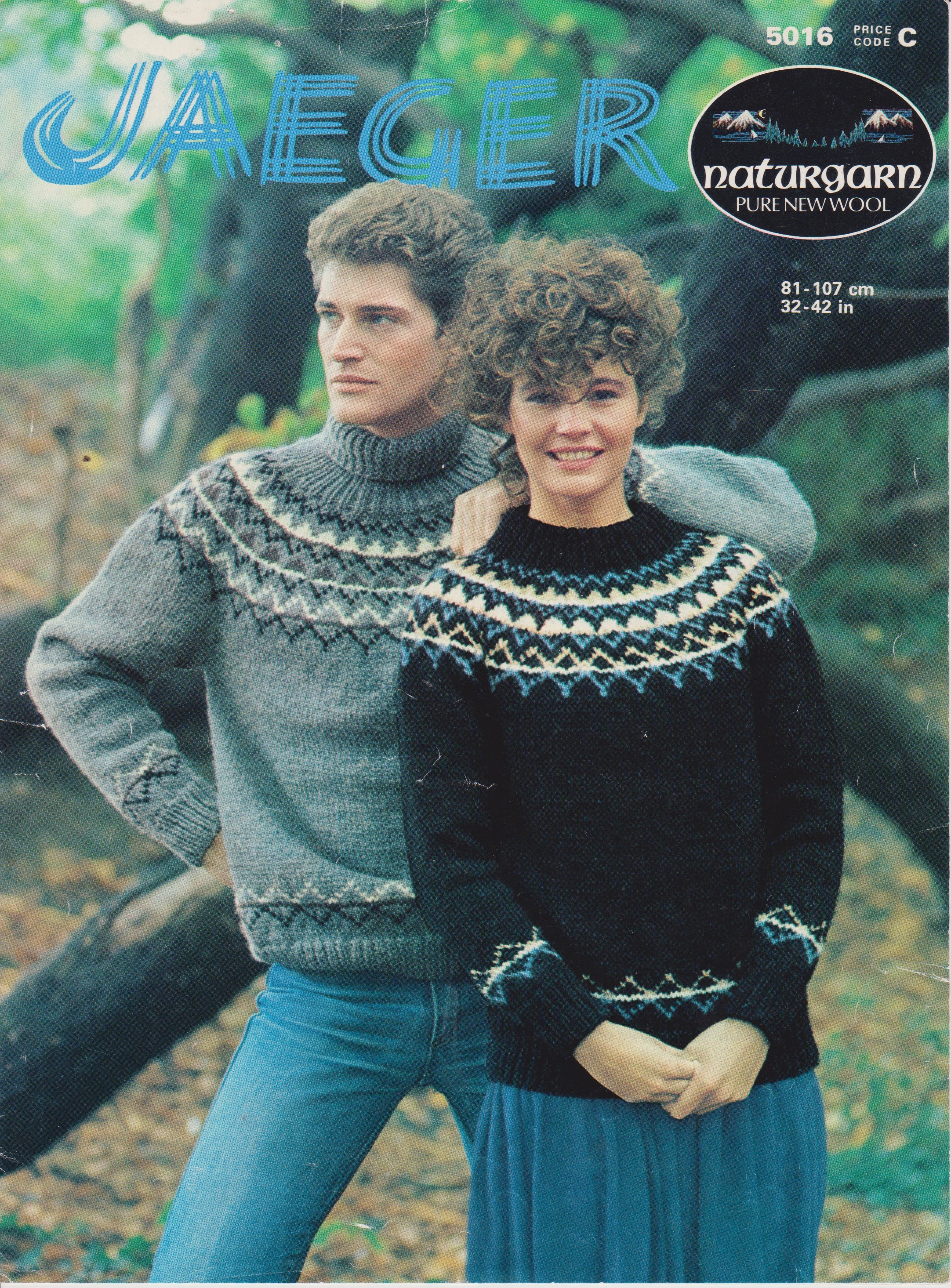 JAEGER5016 - UNISEX SWEATERS IN NORDIC DESIGN IN NATURGARN - PDF KNITTING PATTERN