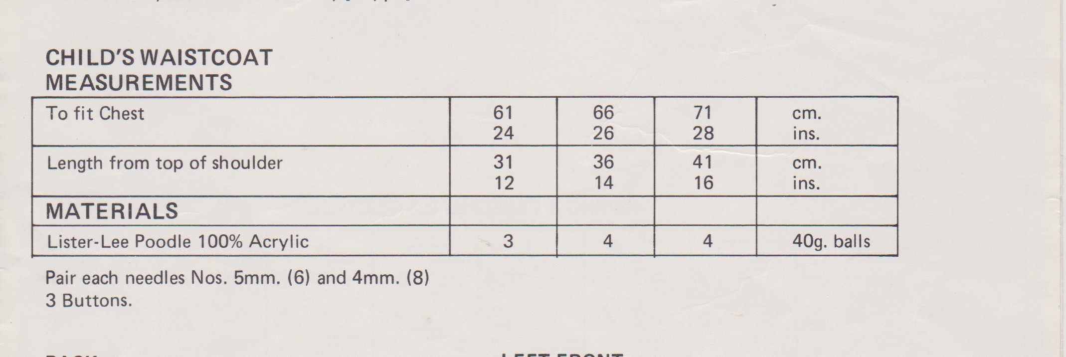 LISTERK1227 - WOMAN AND GIRL'S WAISTCOAT - PDF KNITTING PATTERN