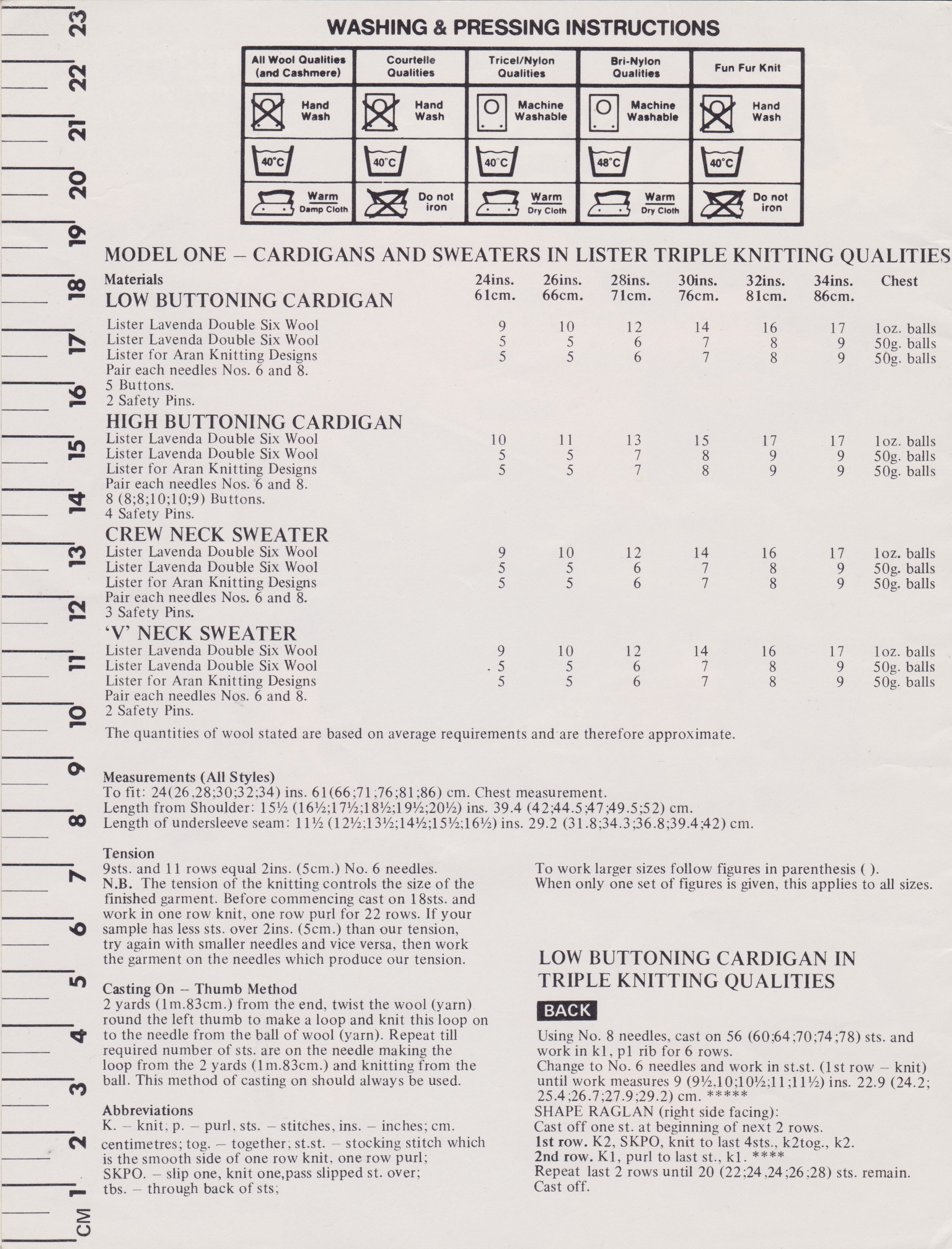 LISTERN2301 - CHILD'S CARDIGANS AND SWEATER KNITTING PATTERN PDF