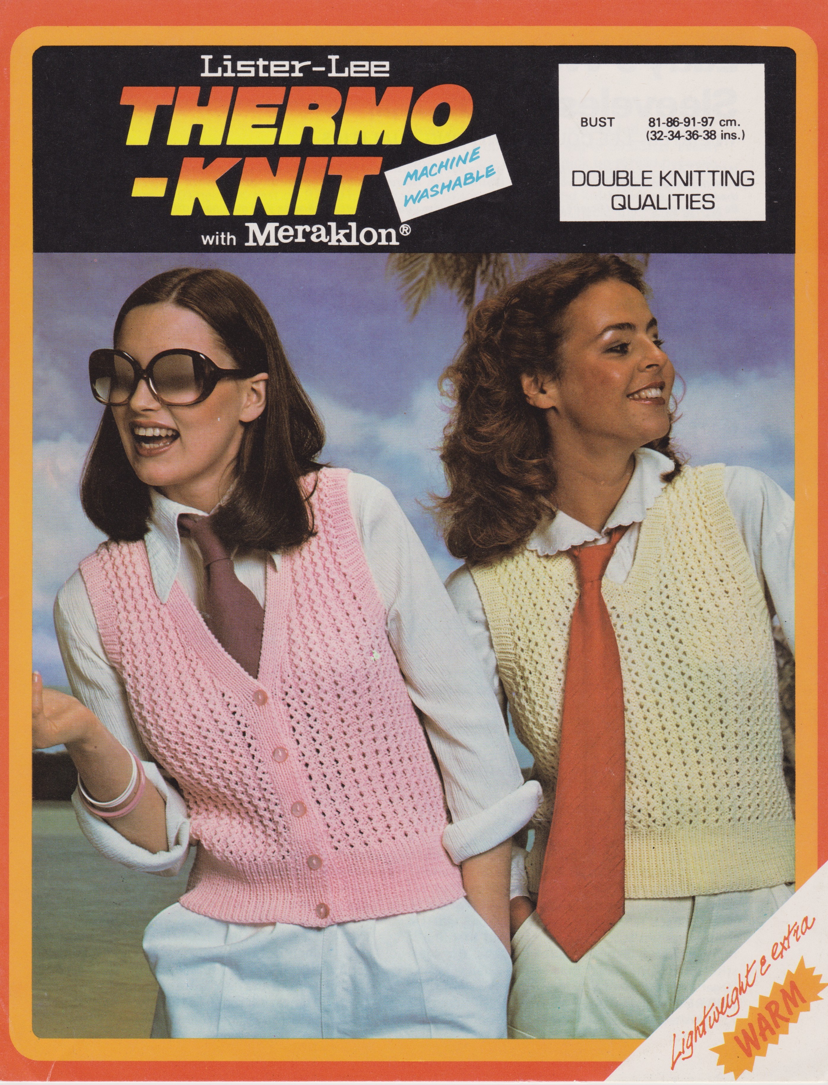 LISTERSLIPS - WOMAN'S SLEEVELESS TOP AND WAISTCOAT IN DK - PDF KNITTING PATTERN