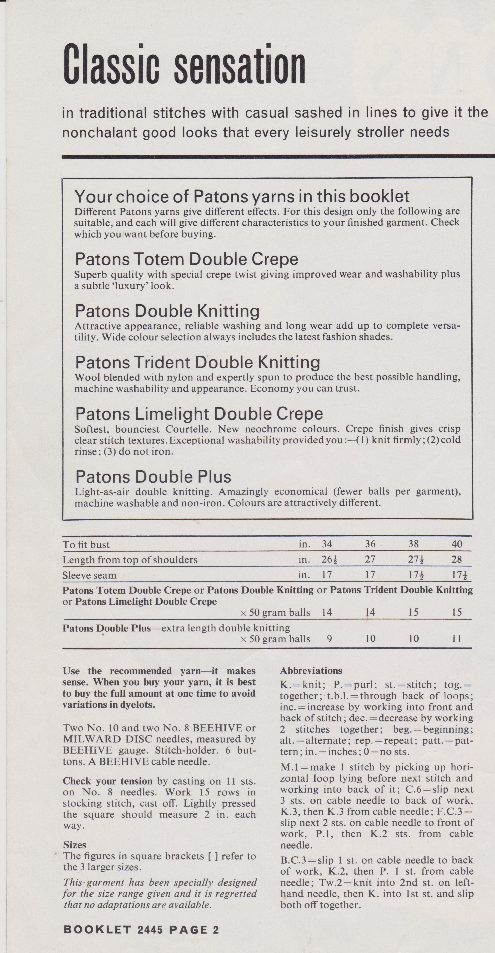 PATONS2445 - WOMAN'S CABLE JACKET IN DK - PDF KNITTING PATTERN