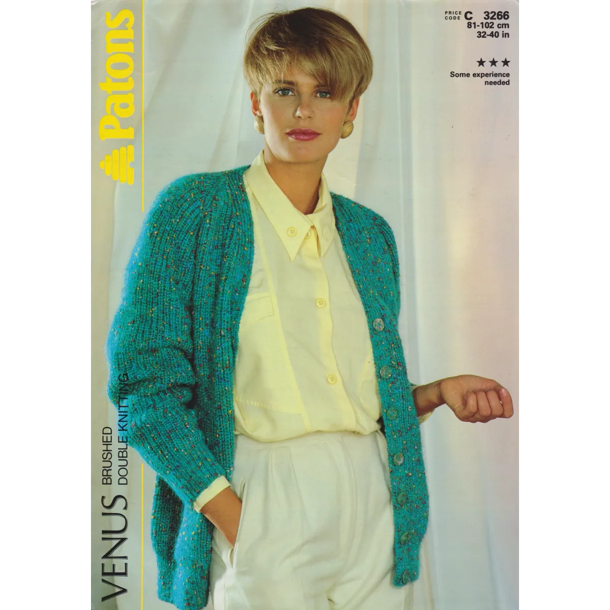 PATONS3266 - WOMAN'S LONG CARDIGAN IN DK - PDF KNITTING PATTERN