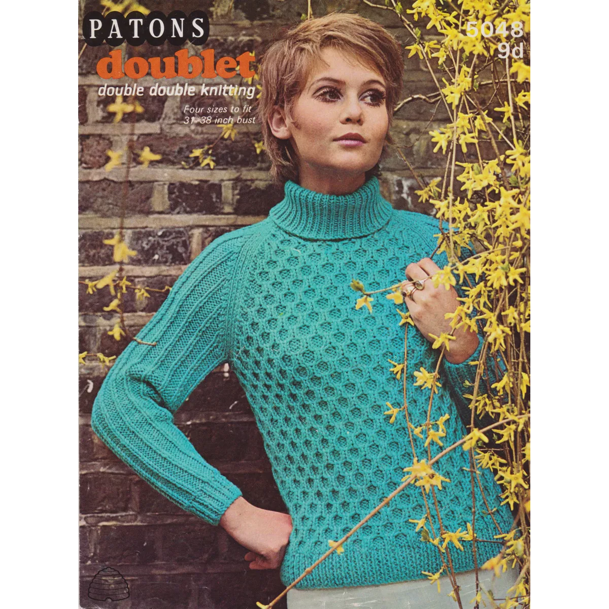 PATONS5048 - WOMAN'S SWEATER WITH ROLL NECK - PDF KNTTING PATTERN
