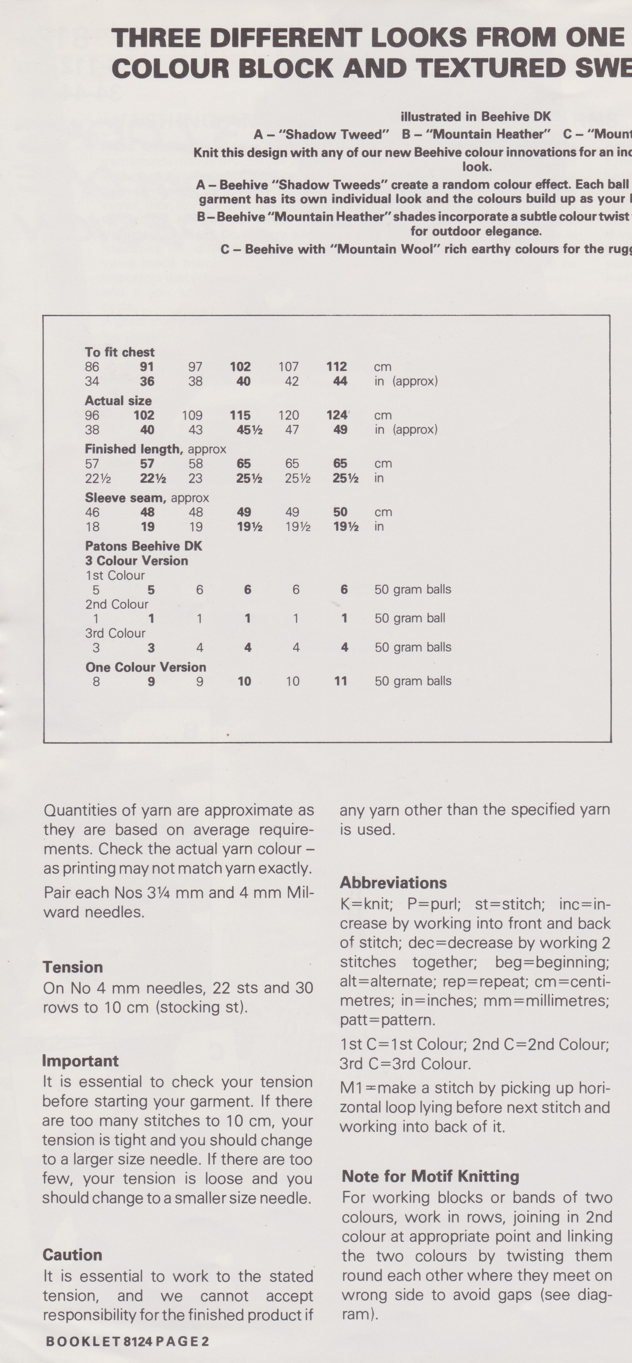 PATONS8124 - MAN'S BASKET WEAVE DESIGN SWEATER IN DK - PDF KNITTING PATTERN