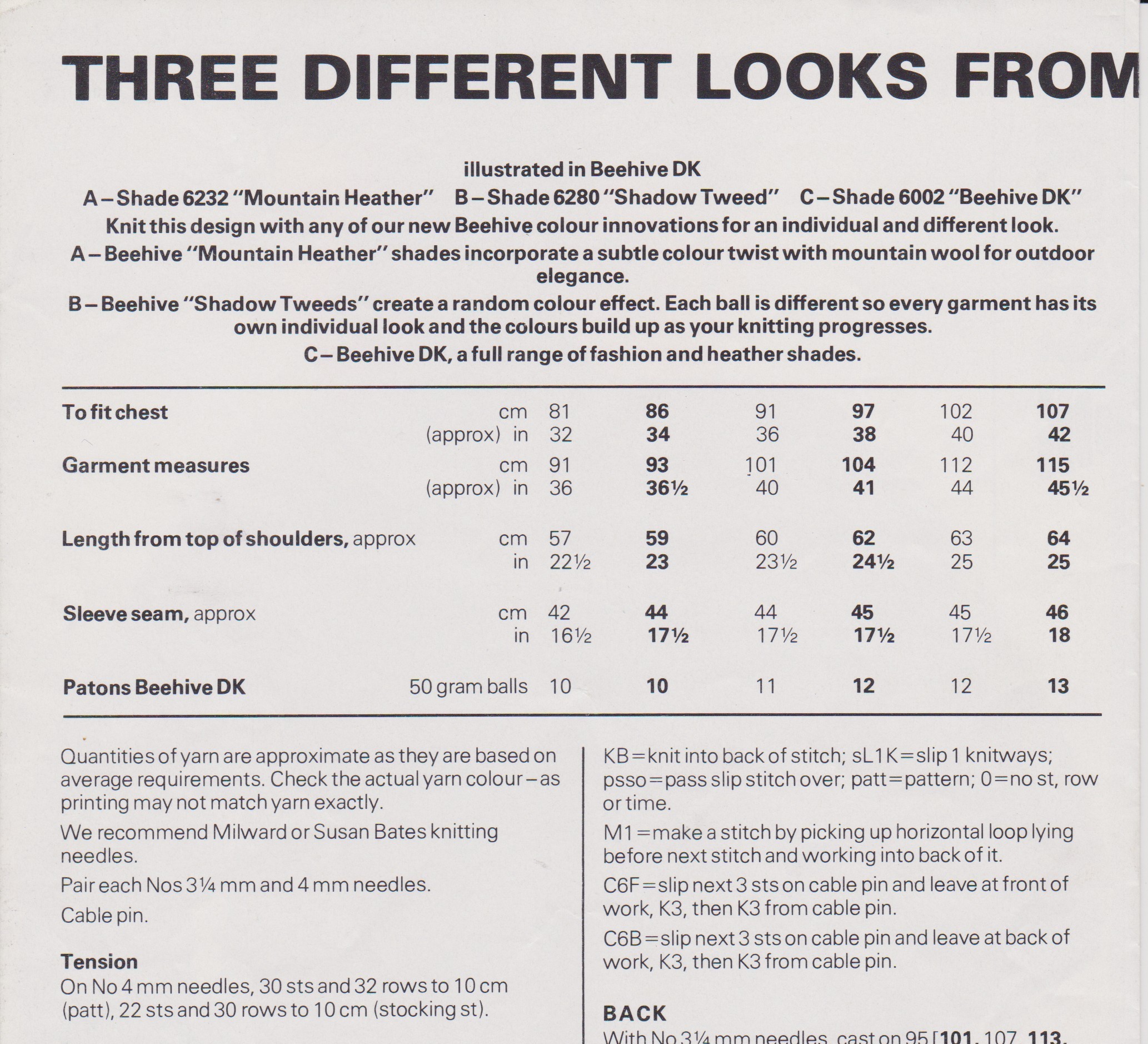 PATONS8405 - MAN'S AND TEEN'S SWEATER WITH CABLE DESIGN IN DK - PDF KNITTING PATTERN