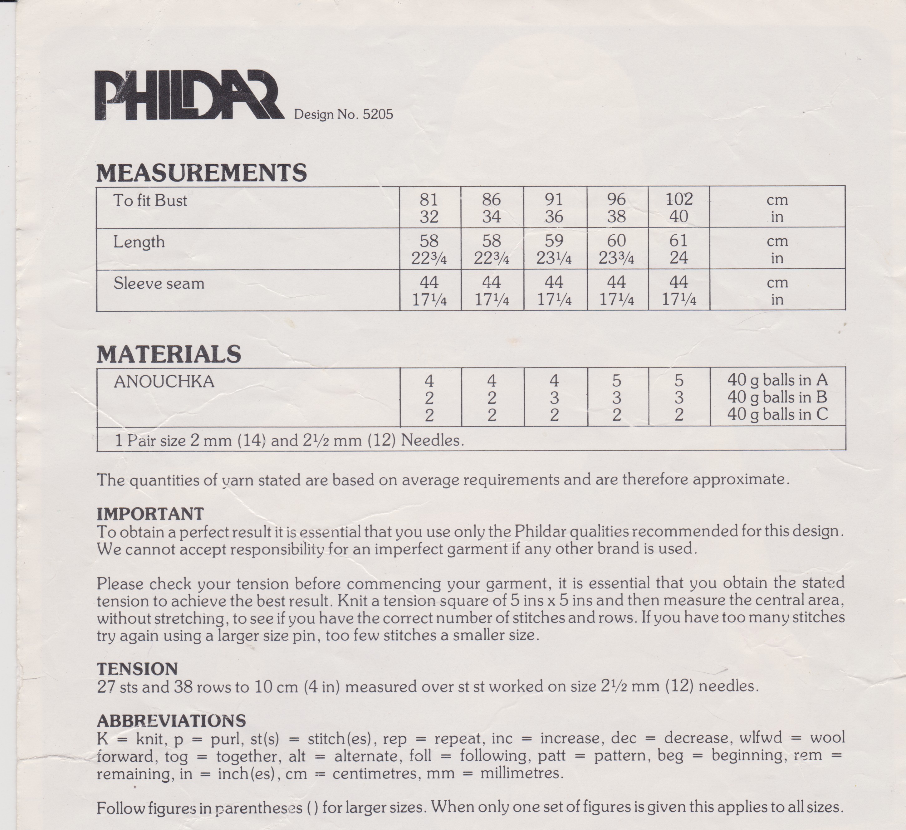 PHILDAR5205 - WOMAN'S ROUND NECK SWEATER IN 4 PLY - PDF KNITTING PATTERN