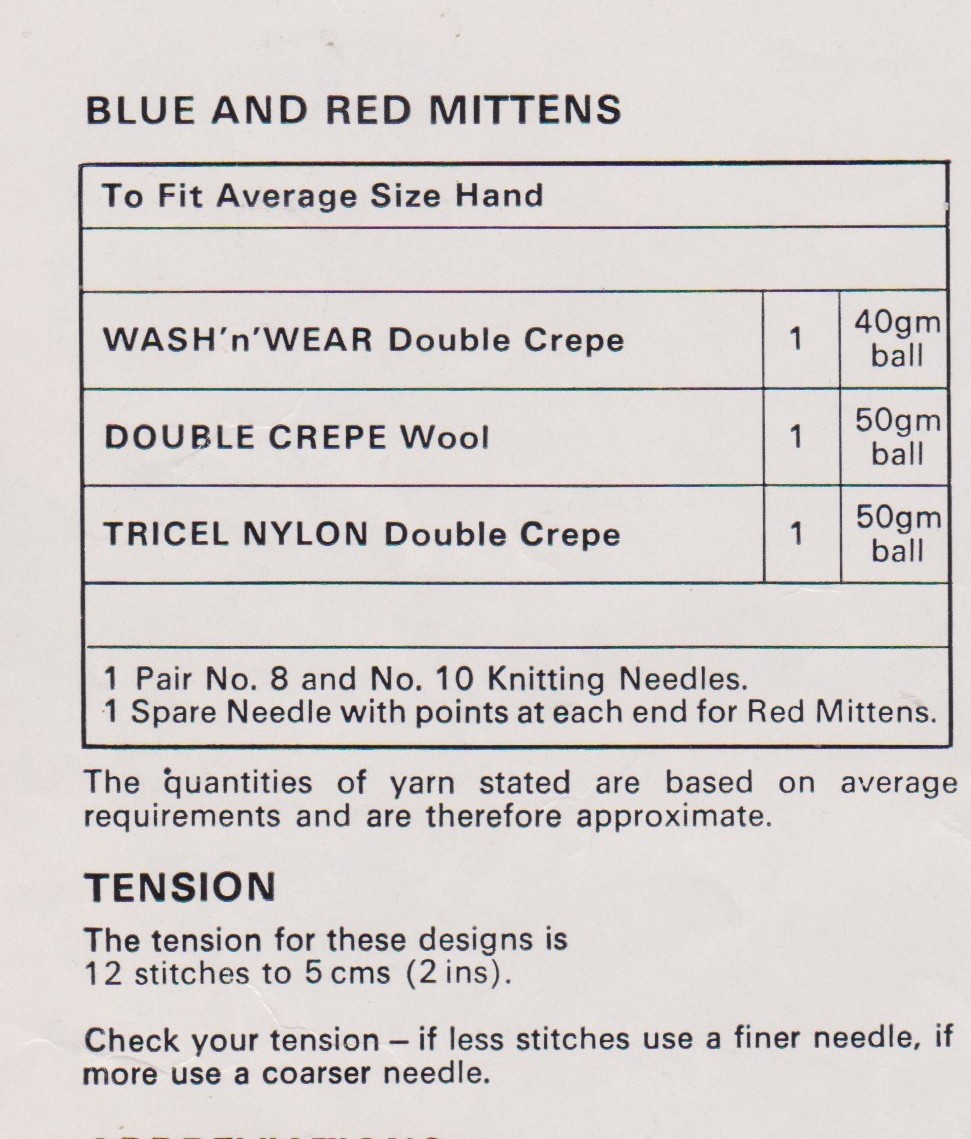 SIRDAR5432 - WOMAN'S DK MITTENS - PDF KNITTING PATTERN