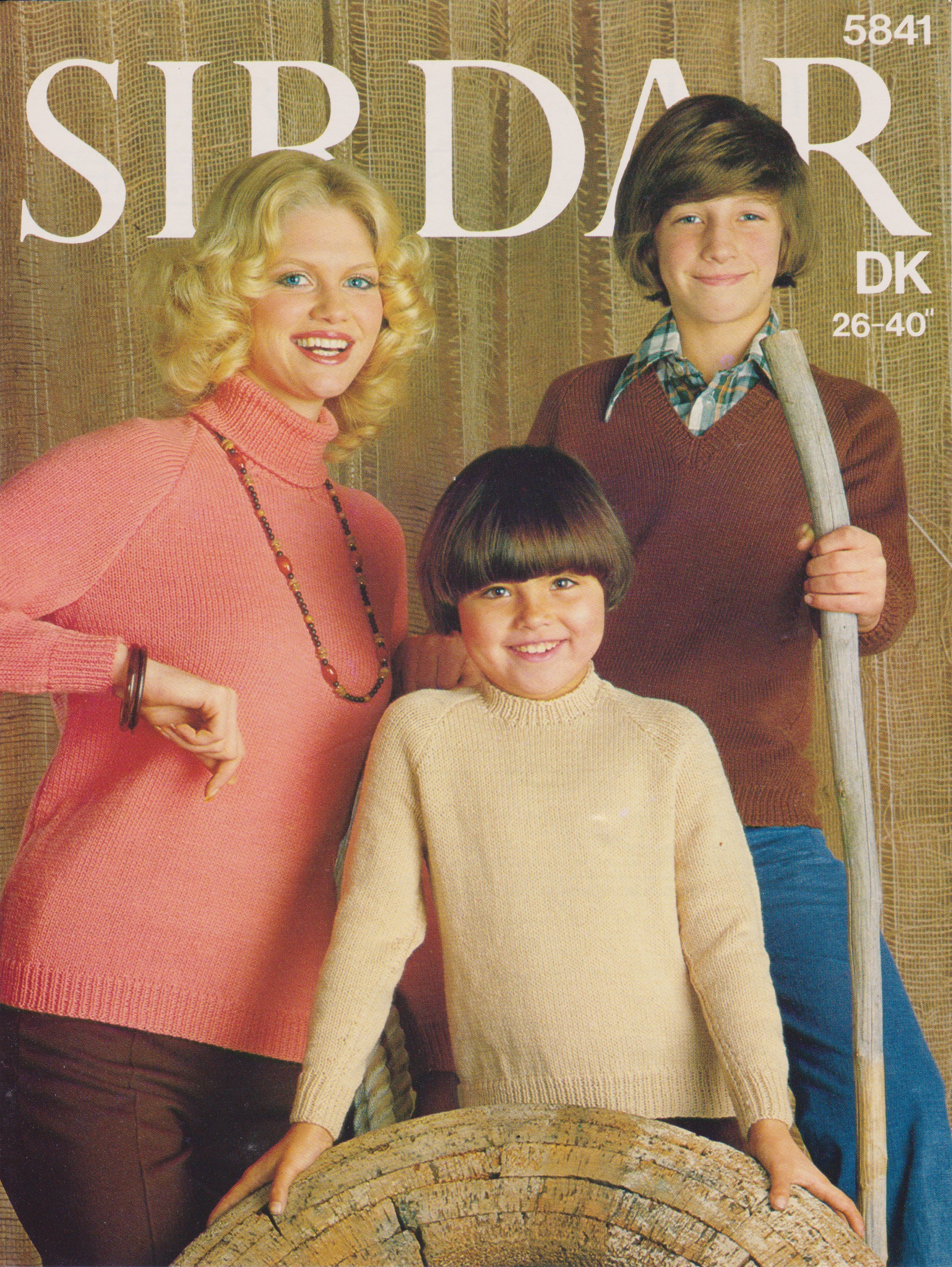 SIRDAR5841 - WOMAN AND CHILD'S PLAIN SWEATERS IN DK - PDF KNITTING PATTERN