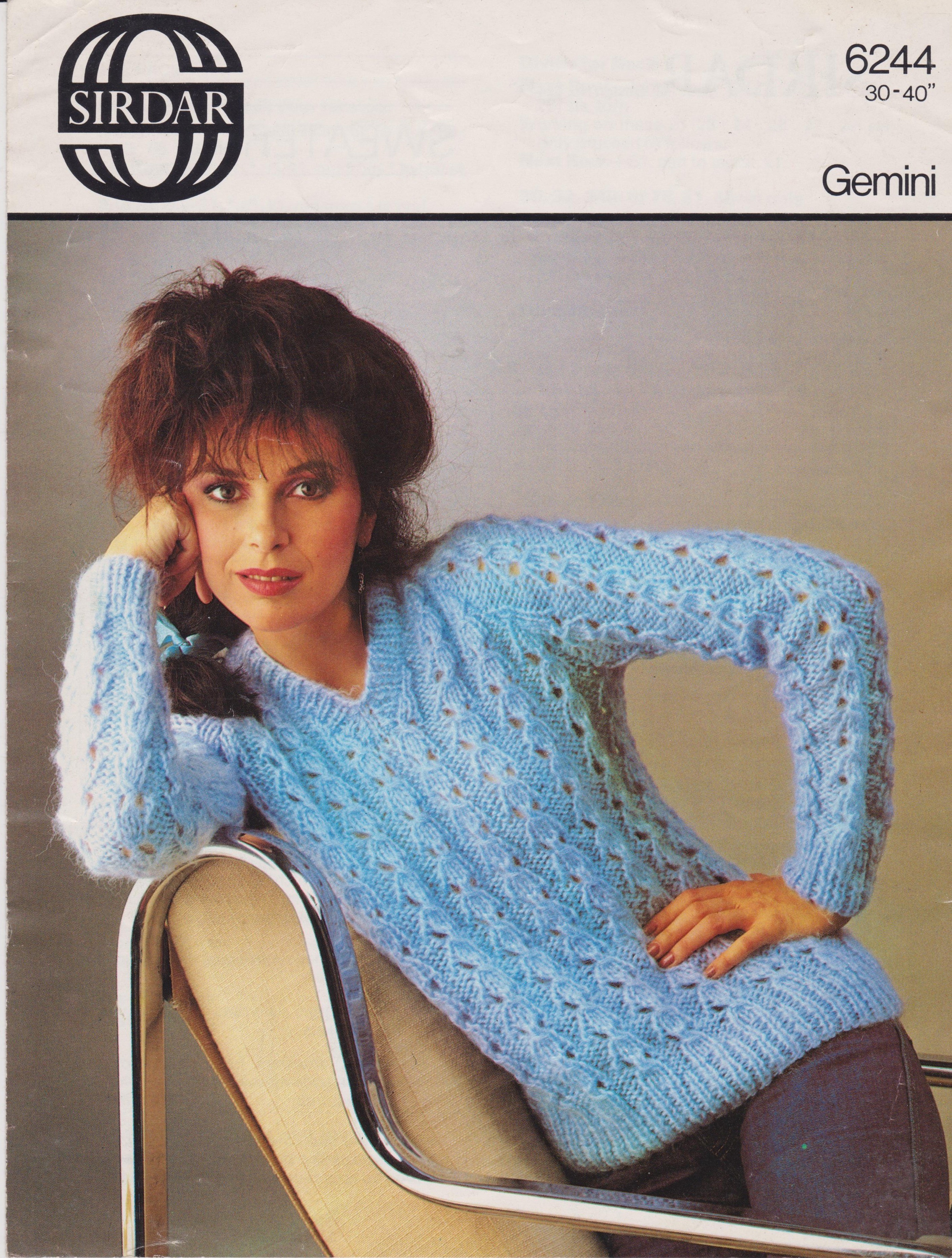 SIRDAR6244 - WOMAN'S SWEATER IN CHUNKY - PDF KNITTING PATTERN