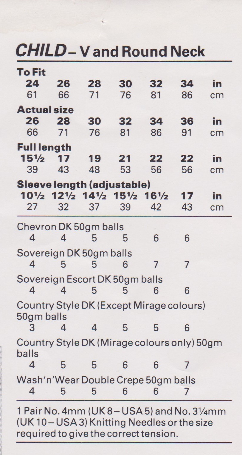 SIRDAR8422 - FAMILY SWEATER PATTERN IN DK - PDF KNITTING PATTERN