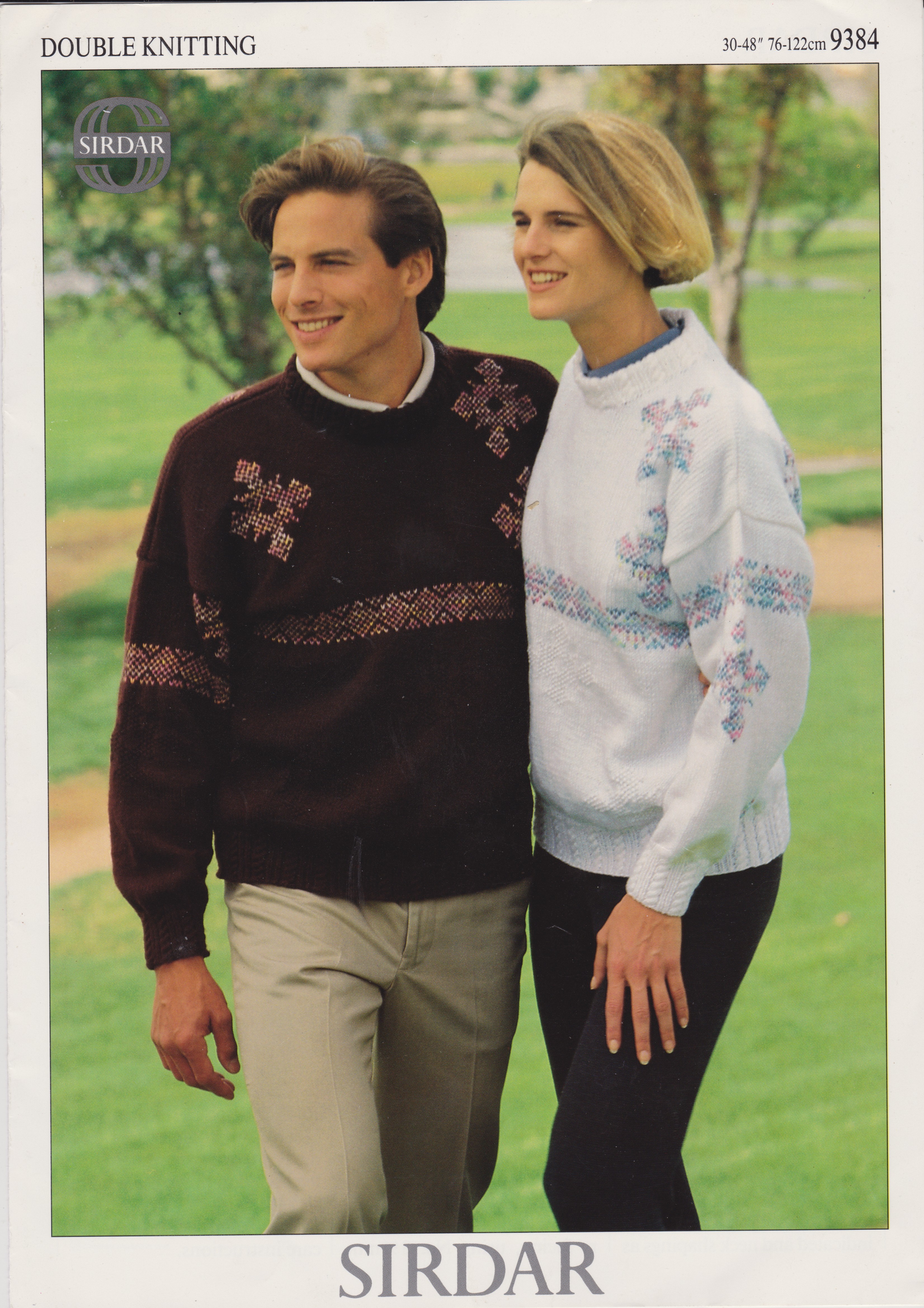 SIRDAR9384 - UNISEX FAIR ISLE SWEATER IN DK - PDF KNITTING PATTERN