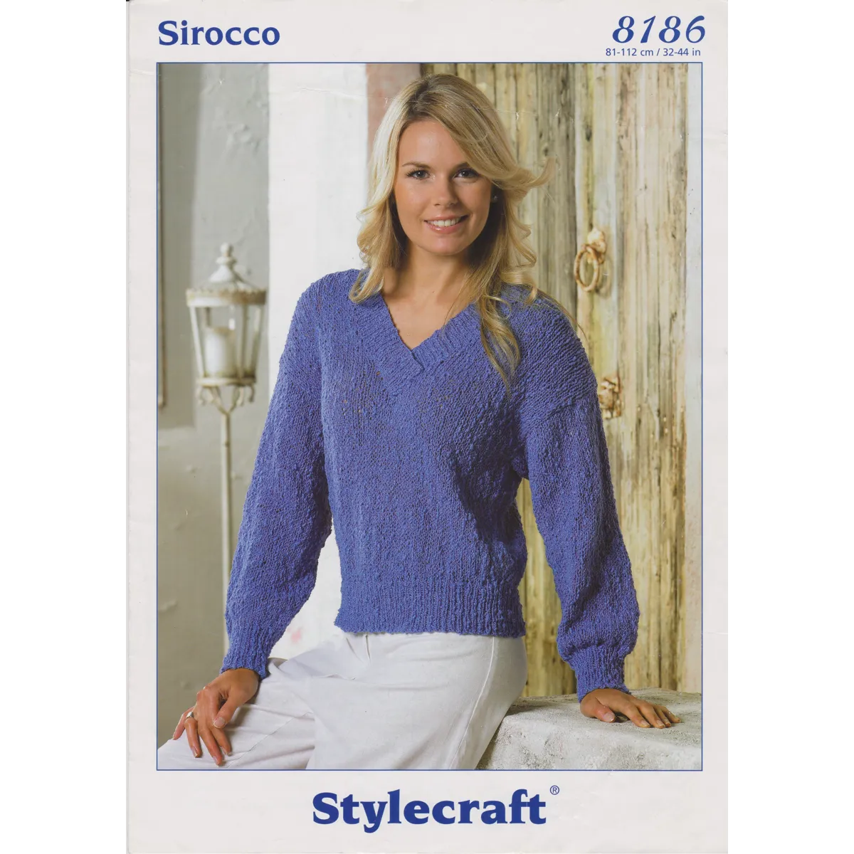 STYLECRAFT8186 - WOMAN'S V NECK SWEATER IN DK - PDF KNITTING PATTERN