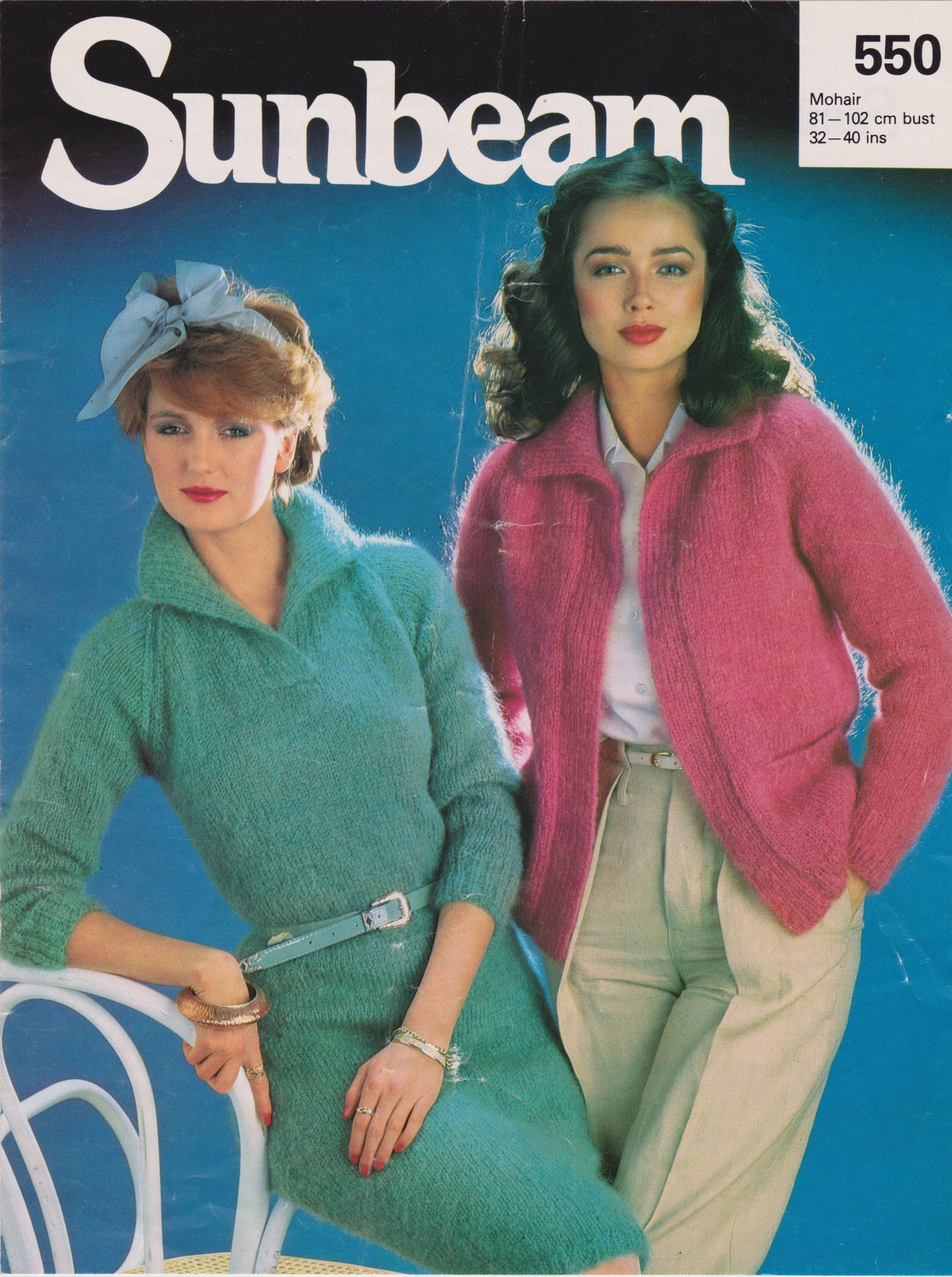 SUNBEAM550 - WOMAN'S DRESS AND JACKET IN MOHAIR - PDF KNITTING PATTERN