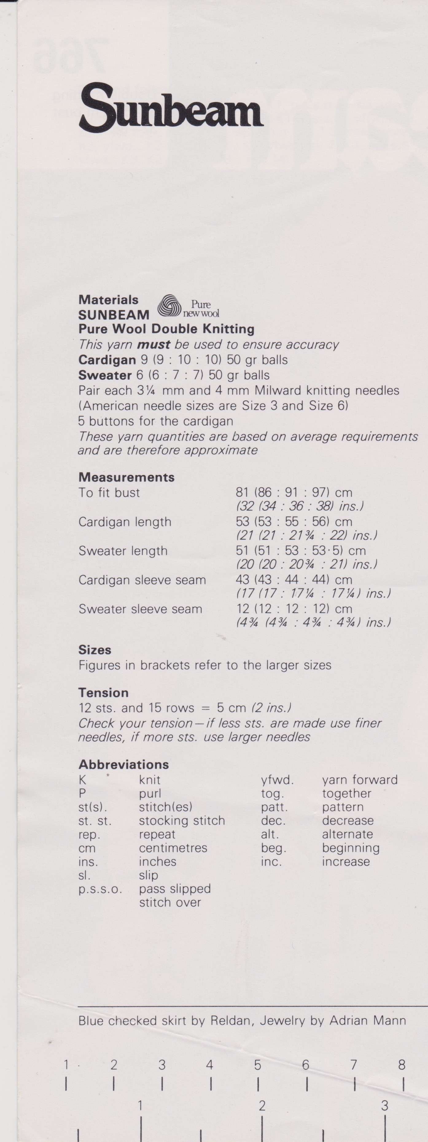 SUNBEAM766 - WOMAN'S LACY PATTERN TOP AND CARDIGAN IN DK - PDF KNITTING PATTERN