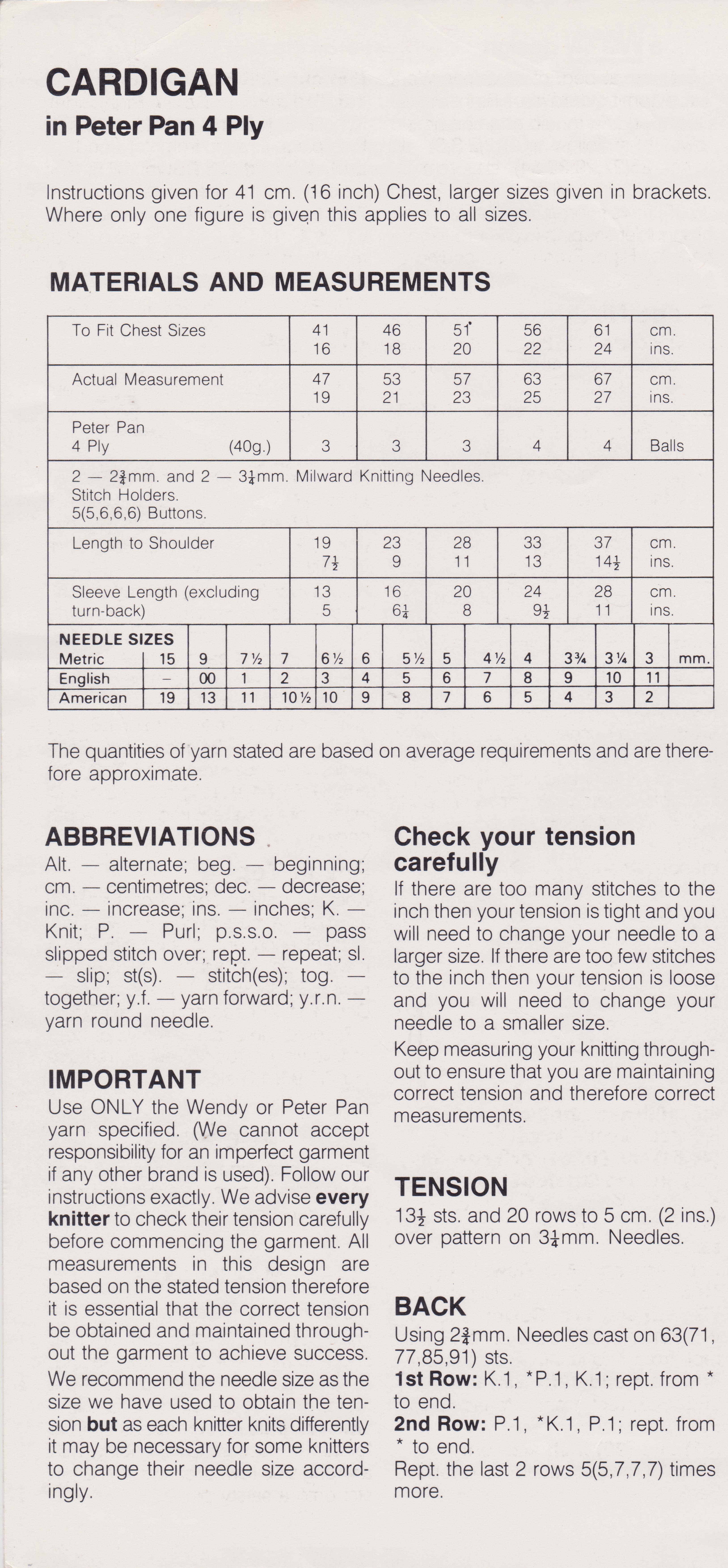 WENDYP517 - BABY GIRL'S LACY CARDIGAN IN 4PLY - PDF KNITTING PATTERN