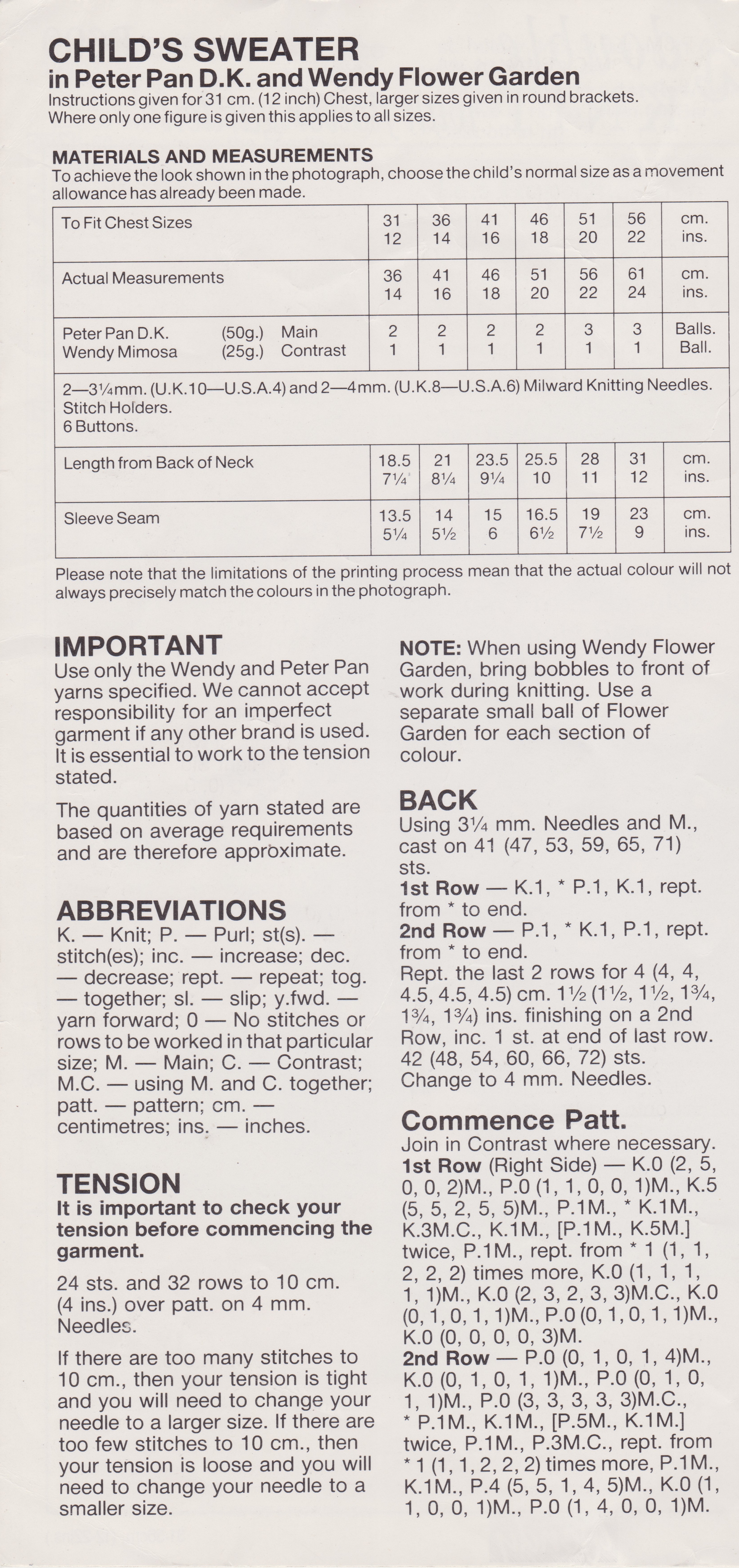 WENDYP690 - BABY AND INFANT SWEATER DOUBLE KNIT PDF KNITTING PATTERN