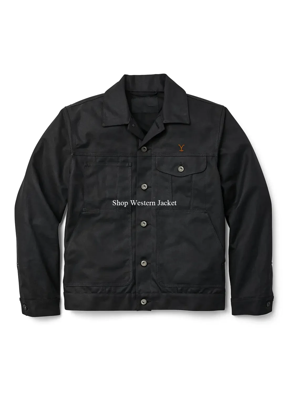 Rip Wheeler Black Cotton Jacket