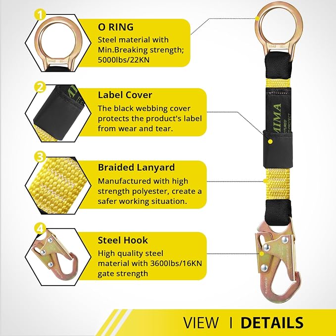 18”D-ring Extender Fall Protection