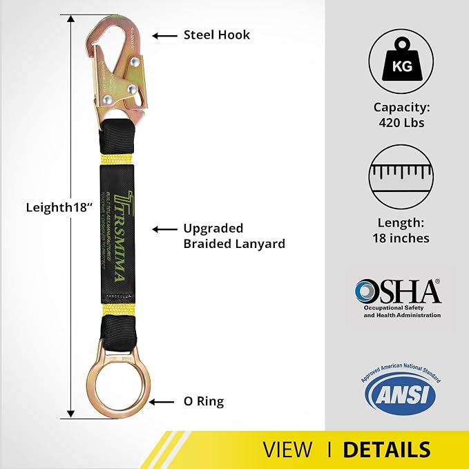 18”D-ring Extender Fall Protection