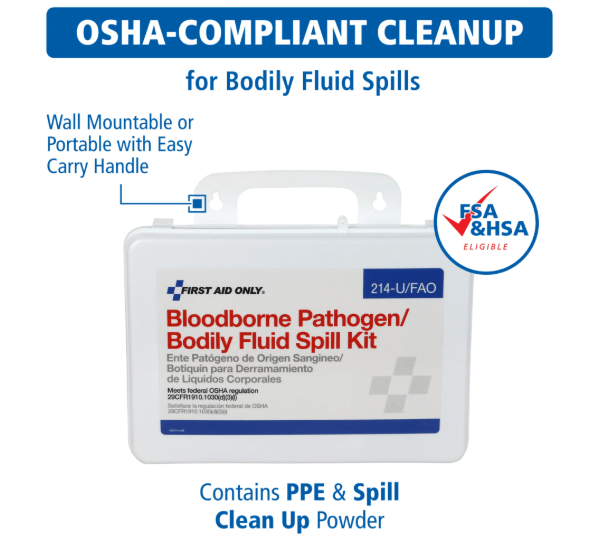 Bloodborne Pathogen/Bodily Fluid Spill Cleanup Kit