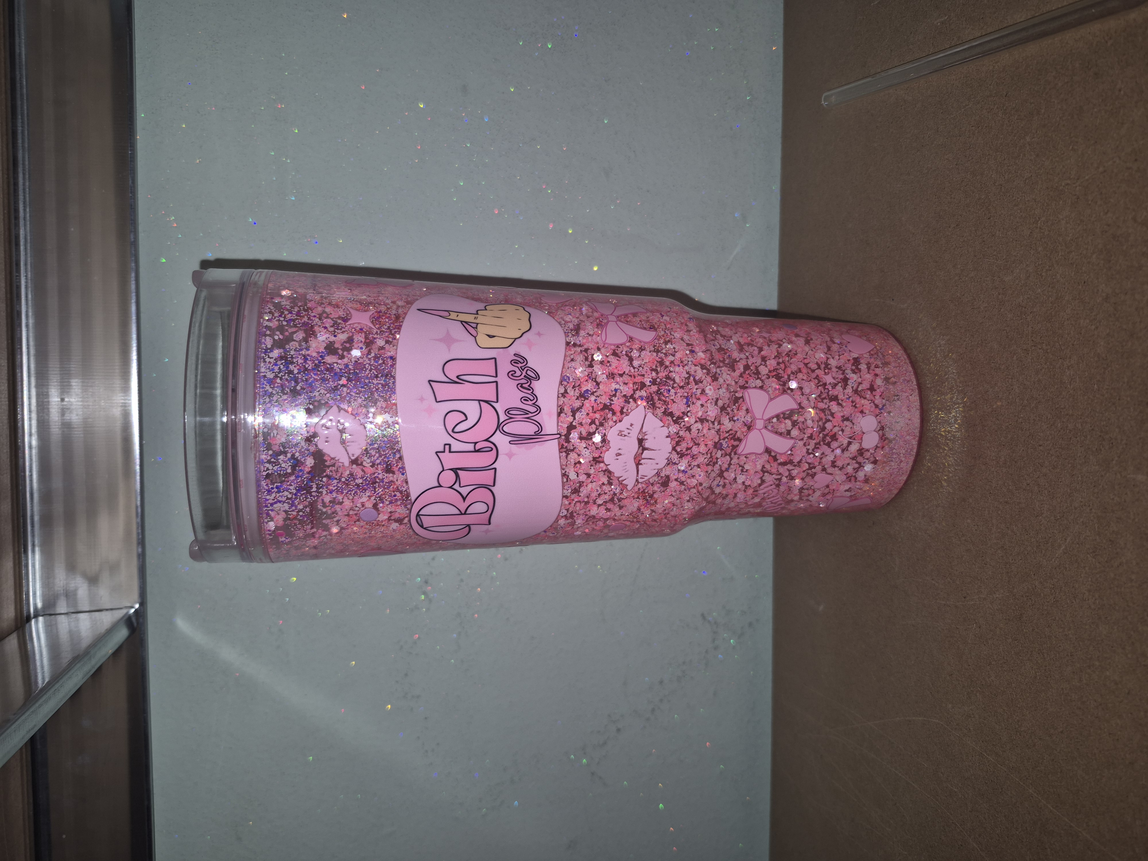 Bitch Please 40oz Snowglobe Tumbler