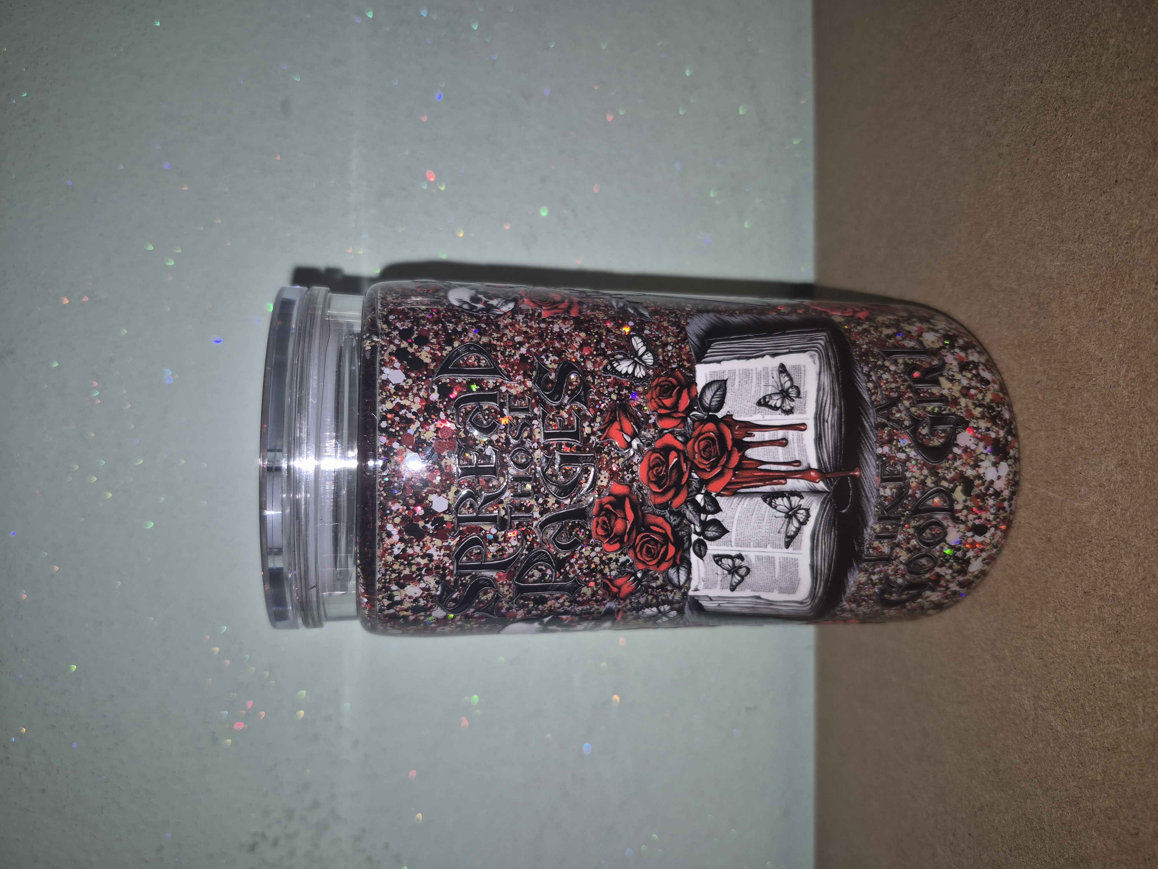 Spread Those Pages Like A Good Girl Snowglobe Tumbler