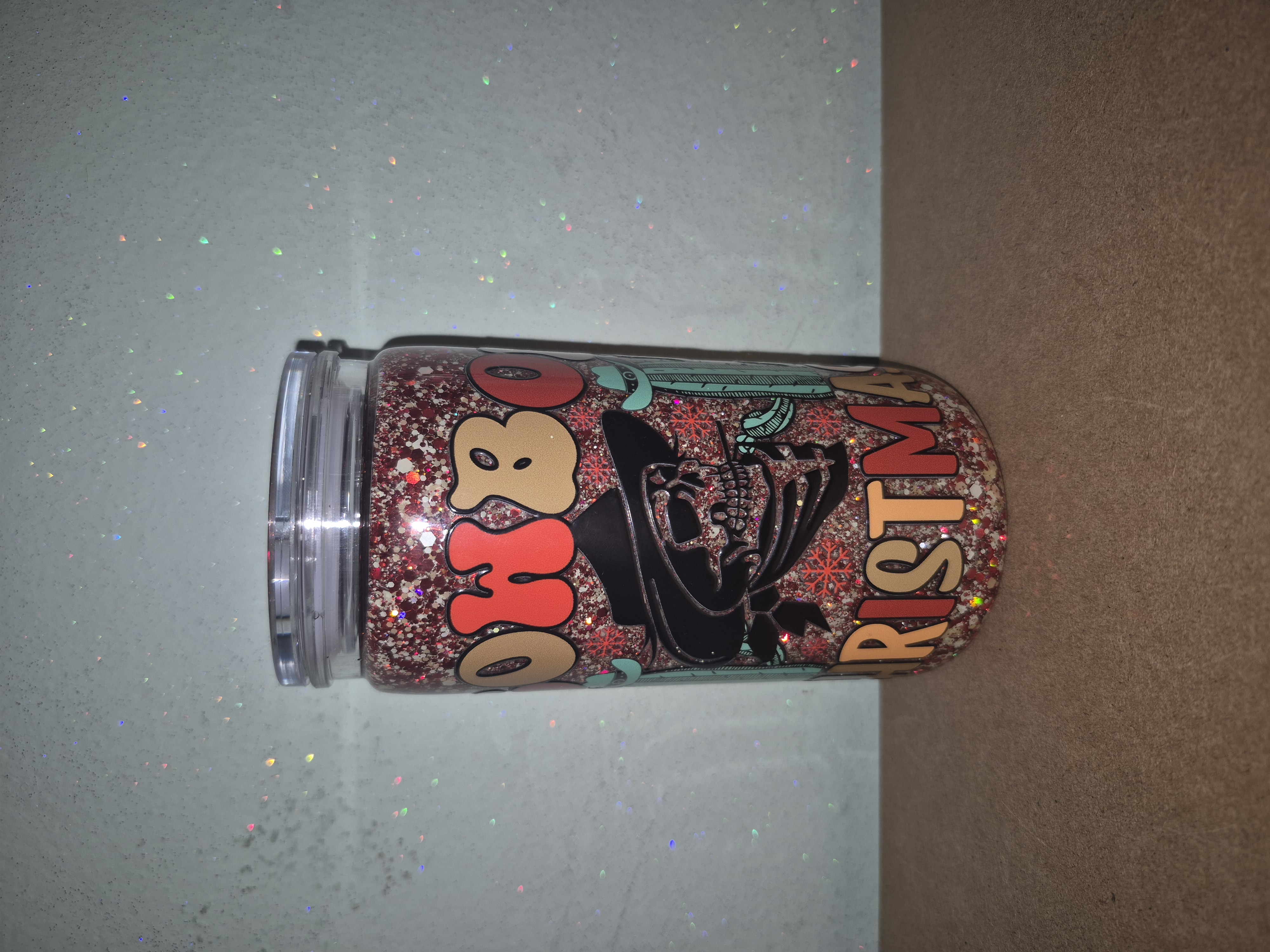 Cowboy Christmas Snowglobe Tumbler