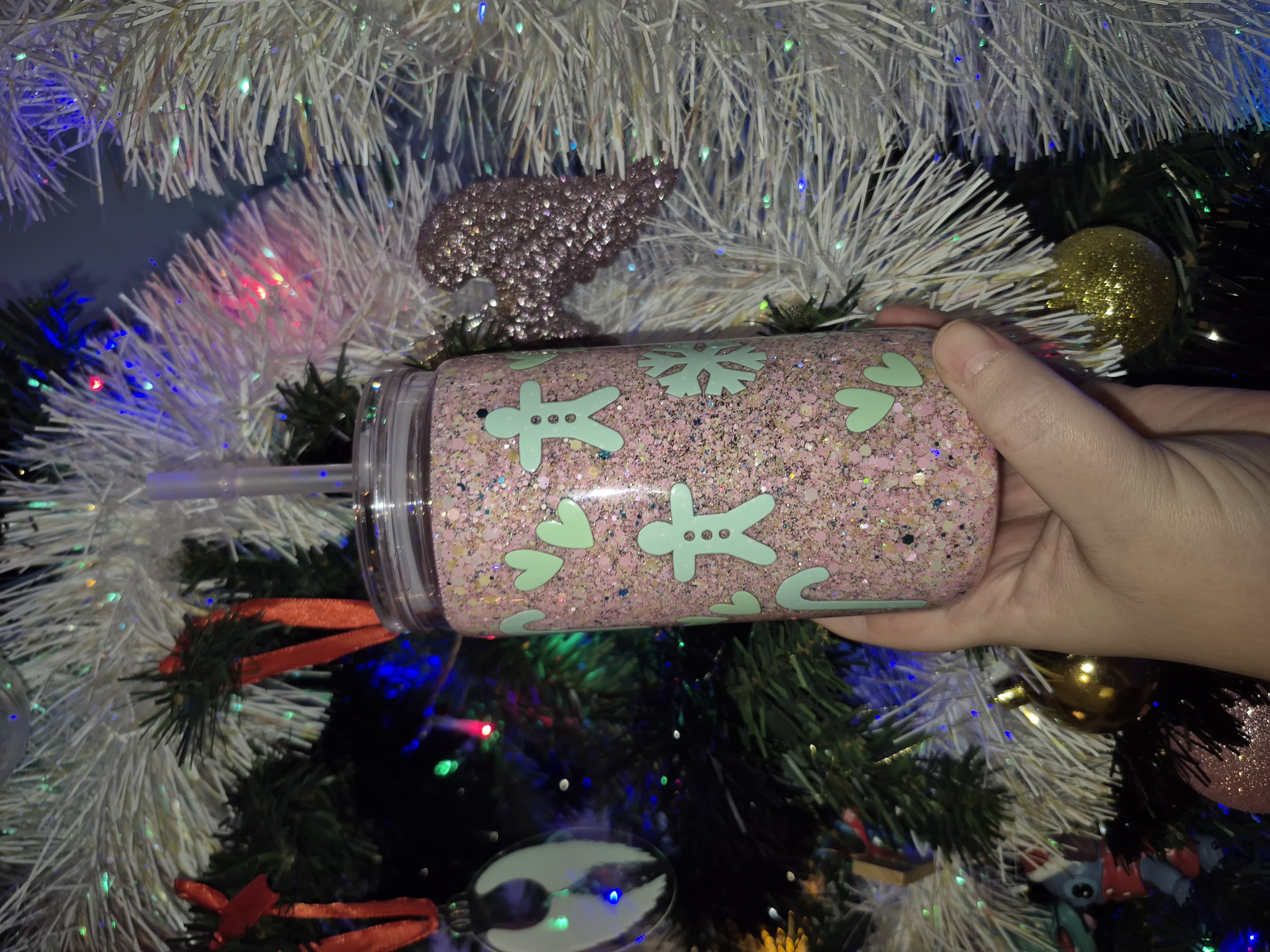 Christmas Calories Don’t Count Snowglobe Tumbler