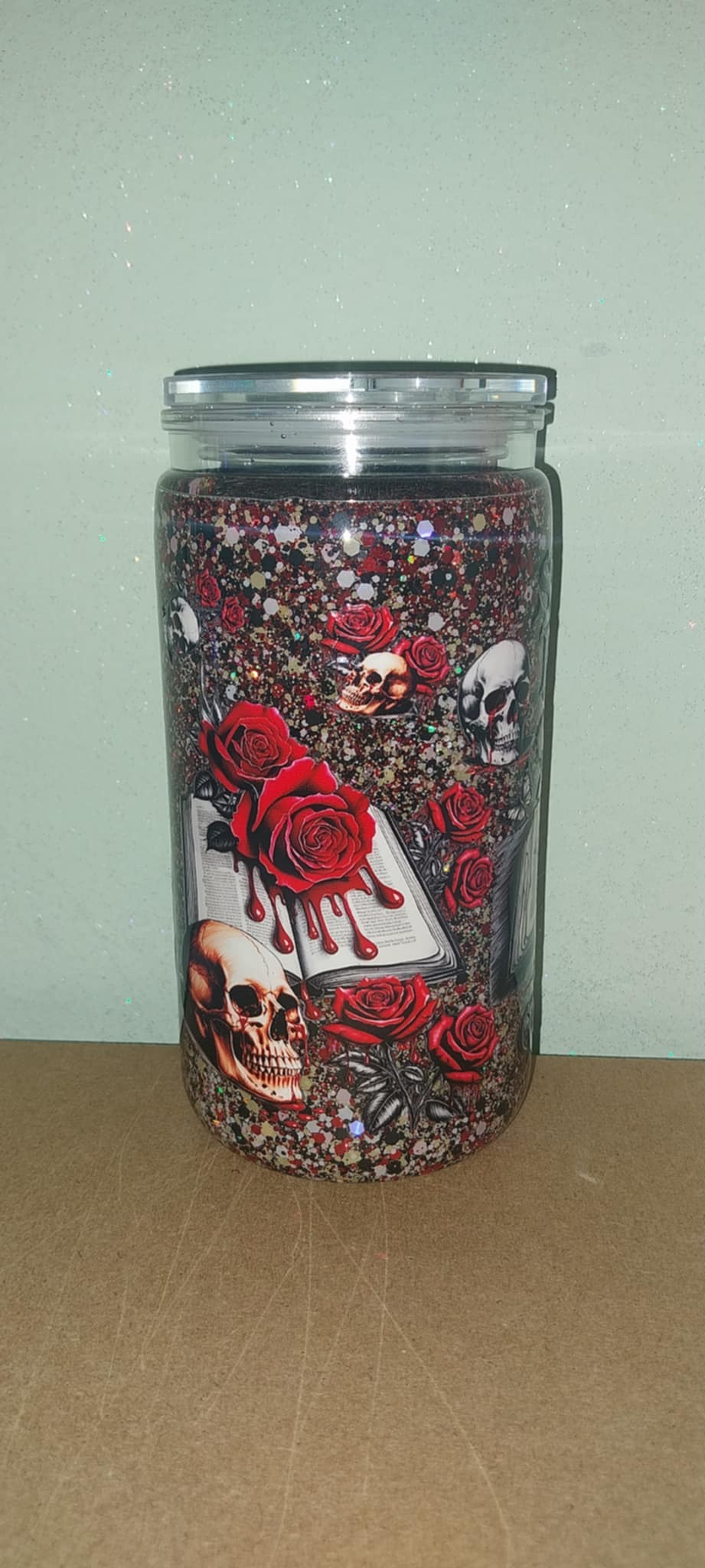 Spread Those Pages Like A Good Girl Snowglobe Tumbler