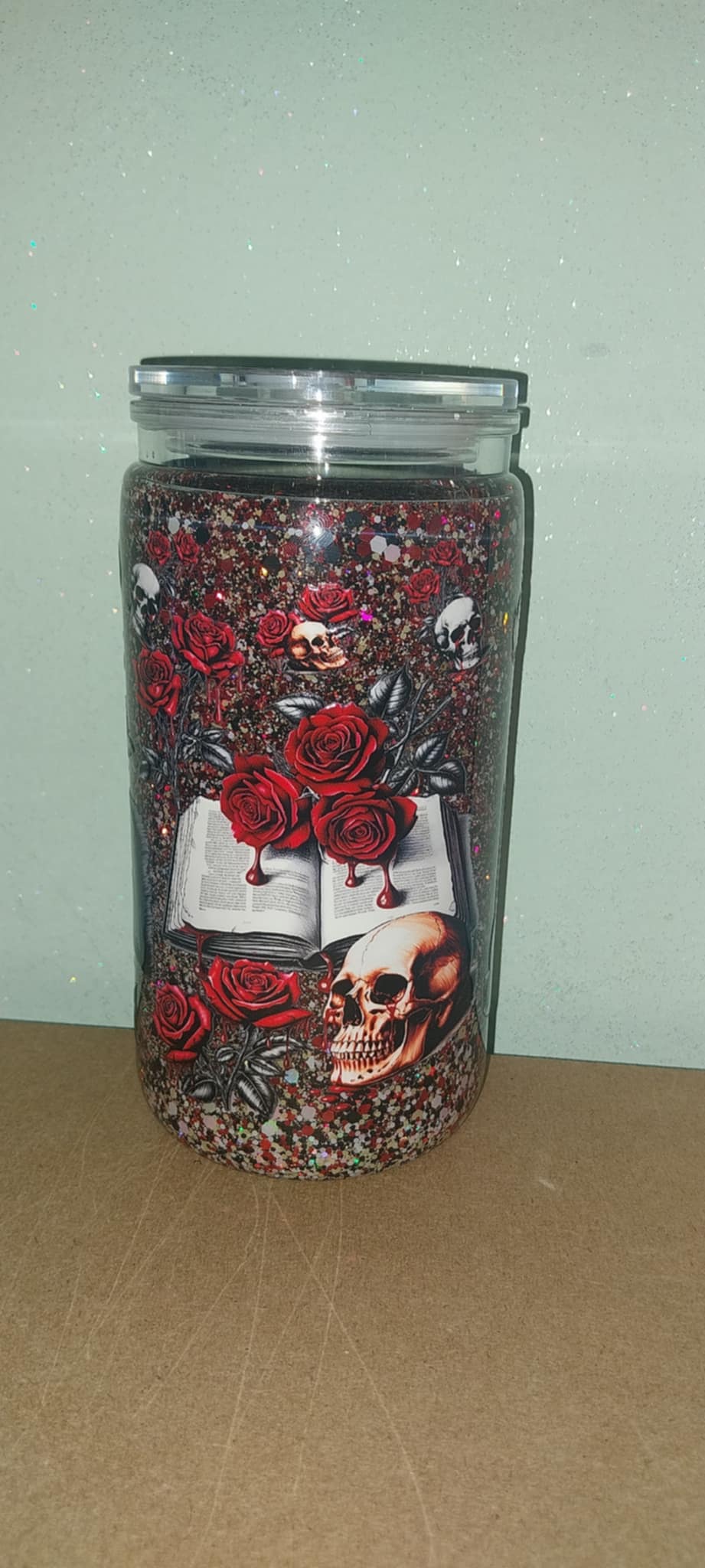 Spread Those Pages Like A Good Girl Snowglobe Tumbler