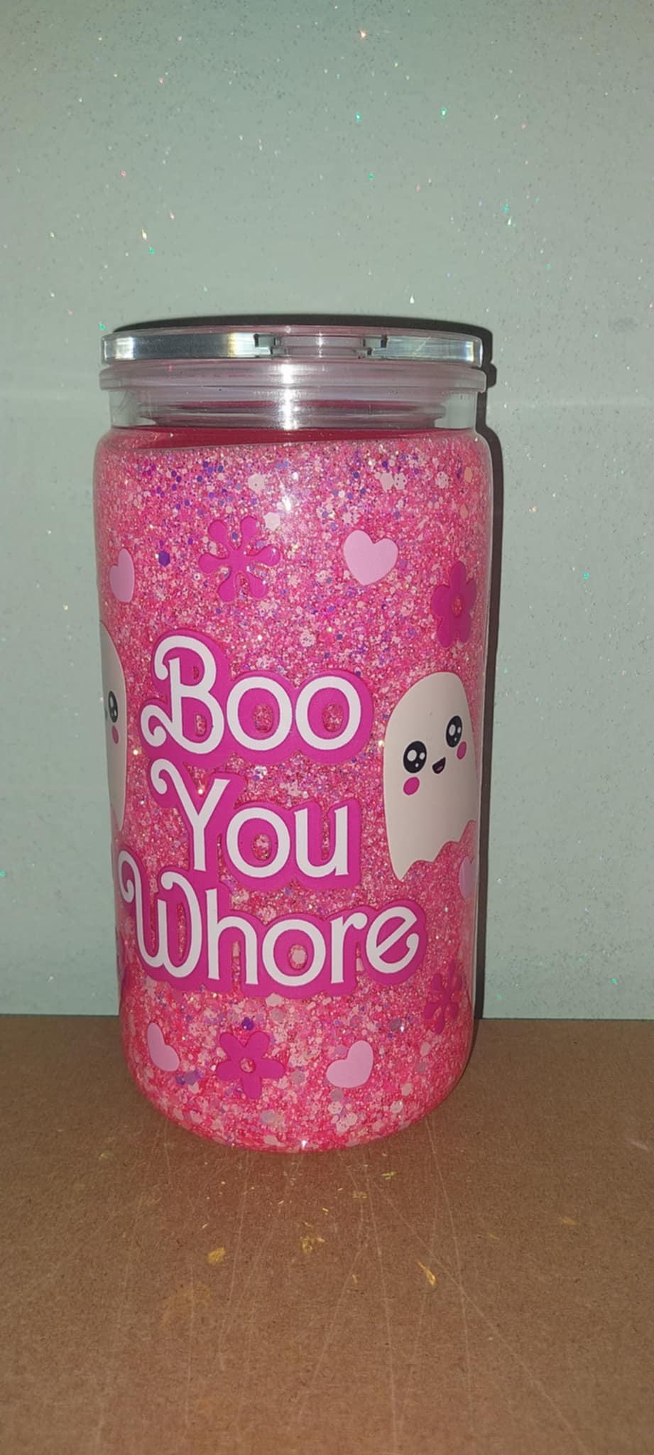Boo You Whore Snowglobe Tumbler