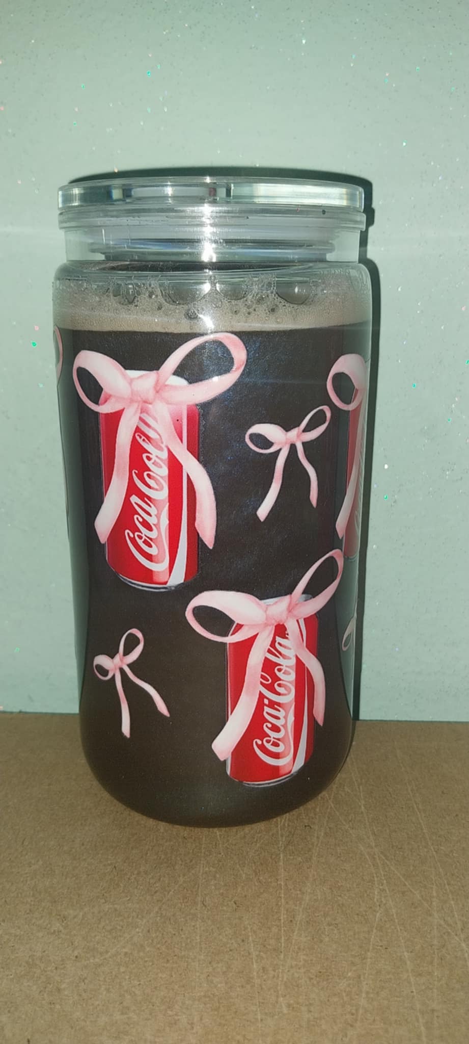 Coke Style Snowglobe Tumbler
