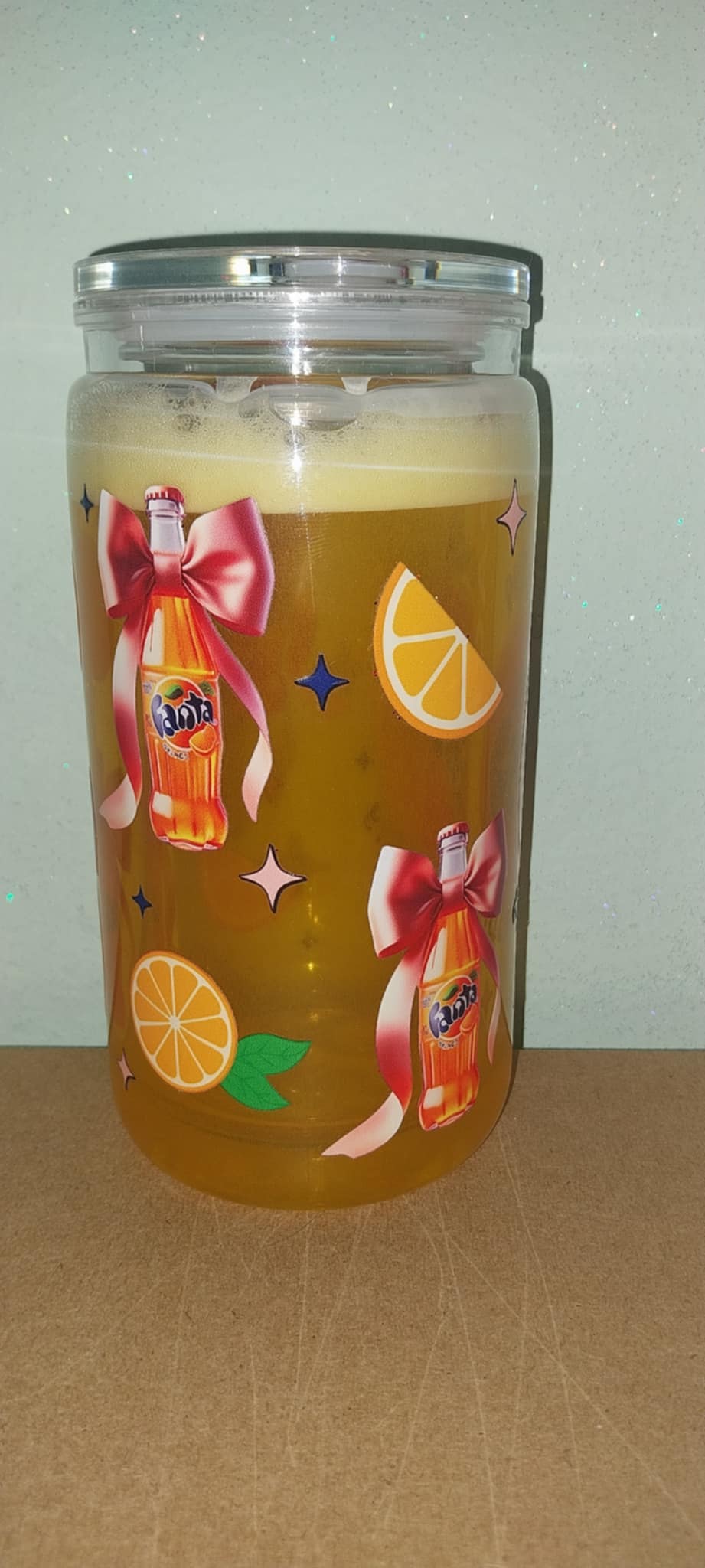Fanta Style Snowglobe Tumbler