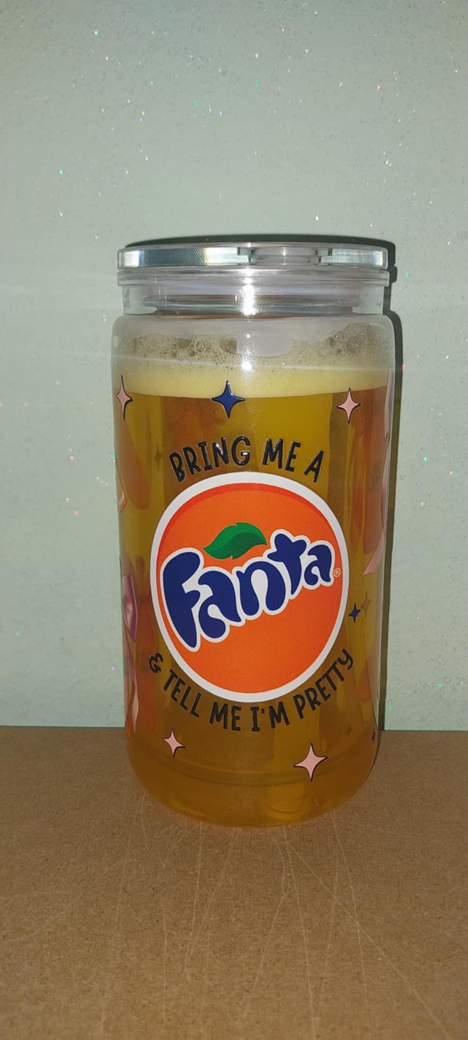 Fanta Style Snowglobe Tumbler