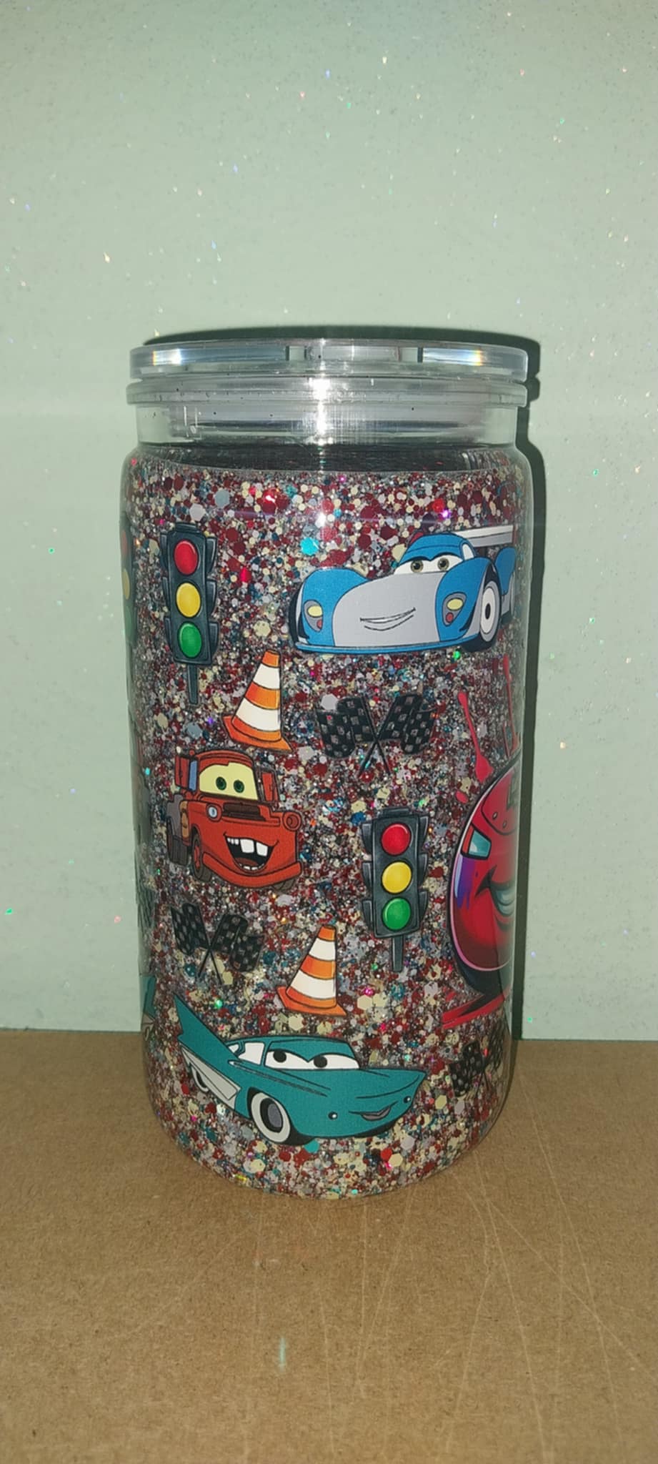 Cars Snowglobe Tumbler